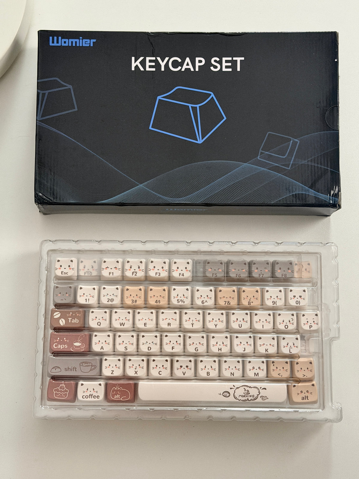 ONLY 1 Instock Prebuilt Aluminum Custom Mechanical Keyboard Cake75 Cream Milk Tea Sugar Sprinkle & Pad Set