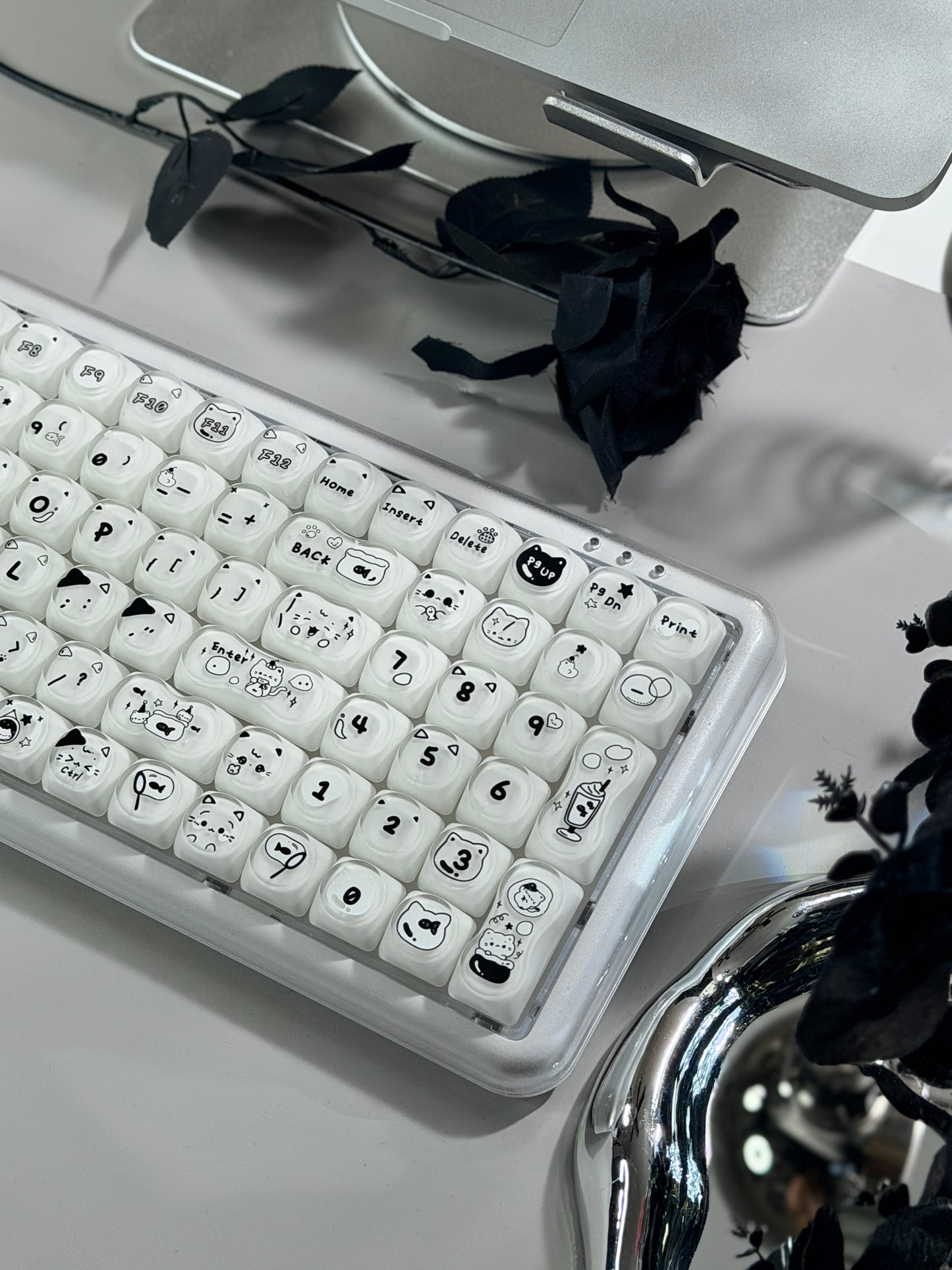 Unboxing Clearance ONLY 1 Instock MechLands X Maorbeng X100 PRO Membrane Keyboard with Number Pad RGB Backlits Wireless