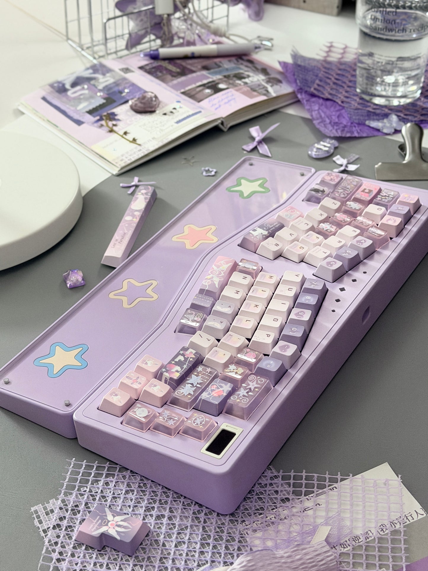 ONLY 1 instock Prebuilt StarAlice Aluminum Customized Mechanical Keyboard With Wrist rest