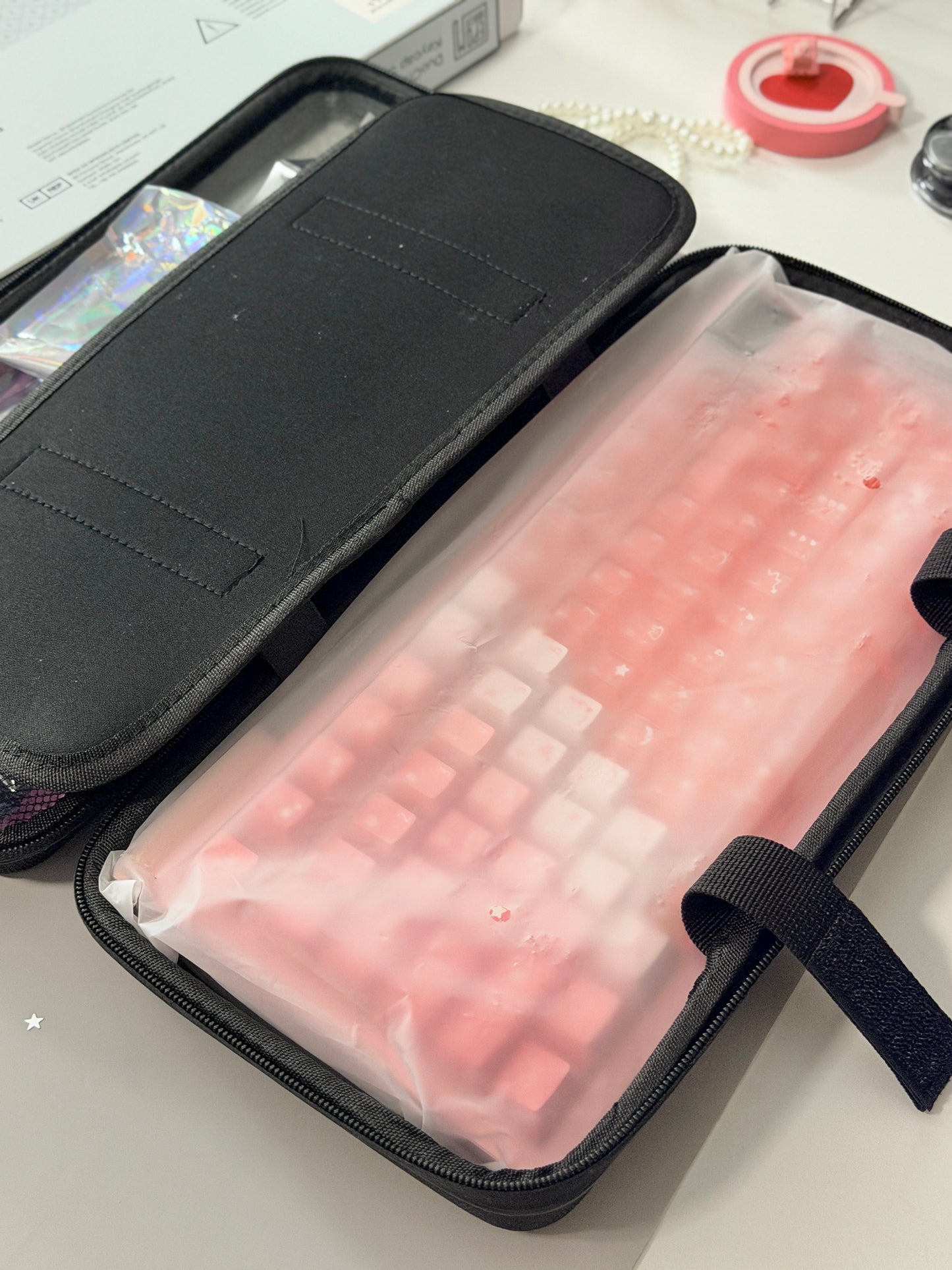 ONLY 1 Unboxing Clearance Anodized Pink GLOW75 DIY Kit &DuoChrome Keycaps & Silent Linear Switches