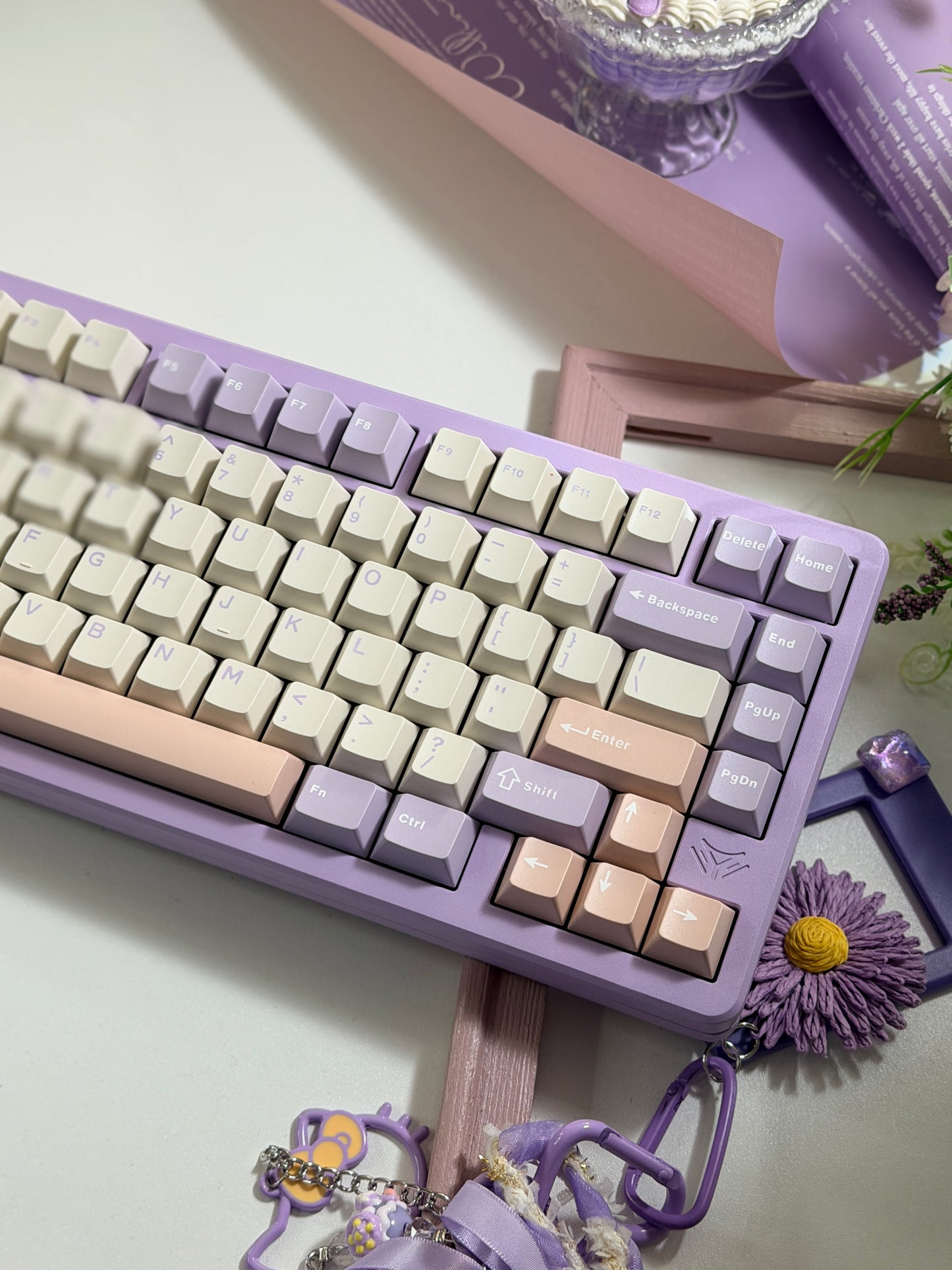 Unboxing Clearance INKY 75 Aluminum RGB Creamy Thocky Purple Wireless Custom Mechanical Keyboard
