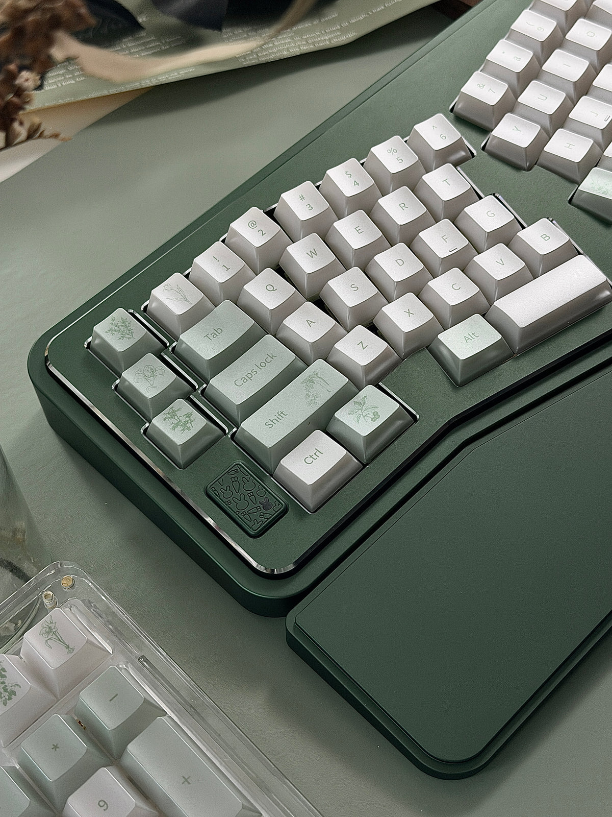 ONLY 1 Instock Prebuilt Aluminum Custom Mechanical Keyboard Vlice Anordized Green Set（free Keycaps & switches, not including number pad）