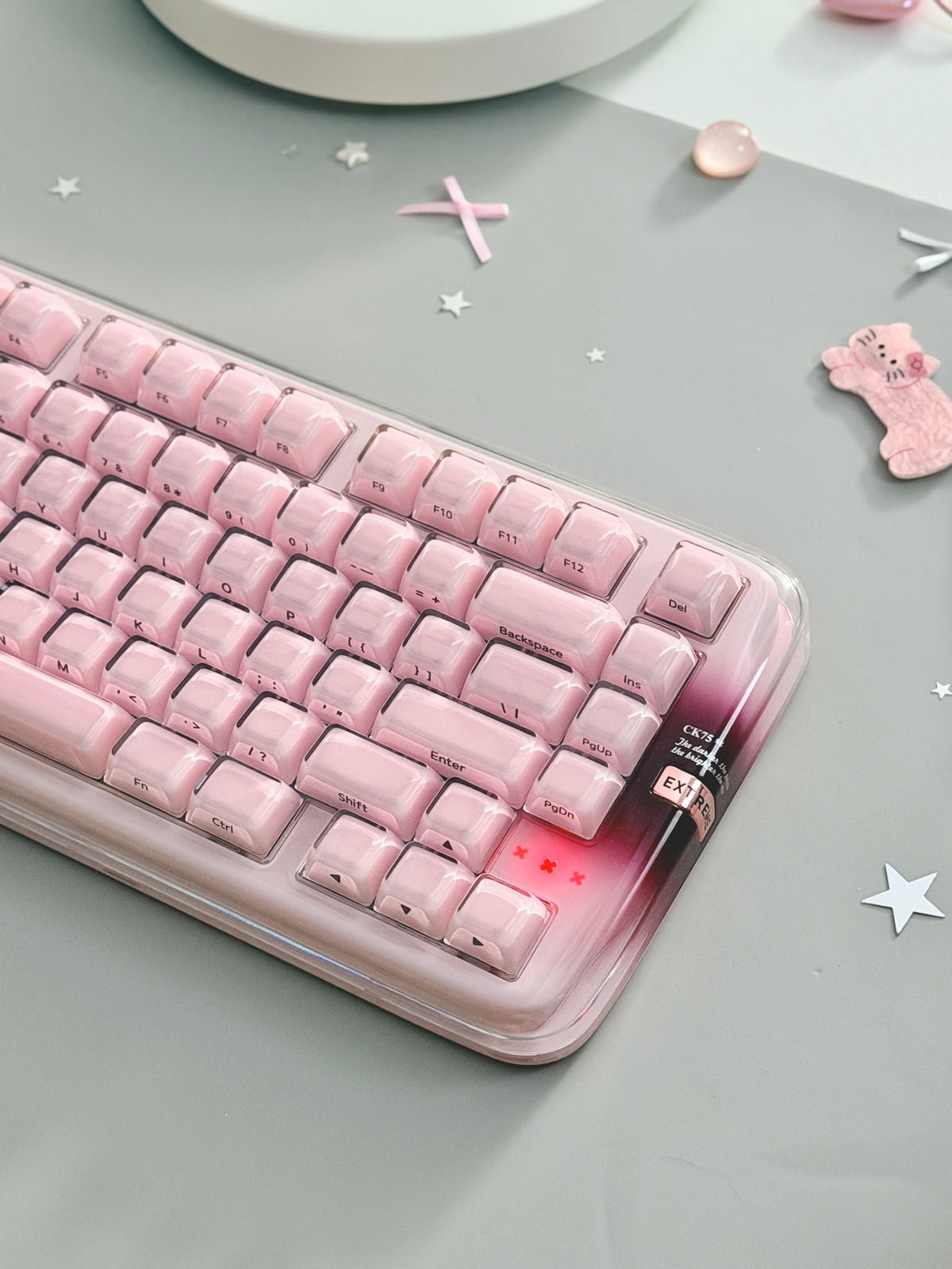 Unboxing Clearance ONLY 1 Instock XVX x CoolKiller CK75 SE Wireless Mechanical Keyboard Pink
