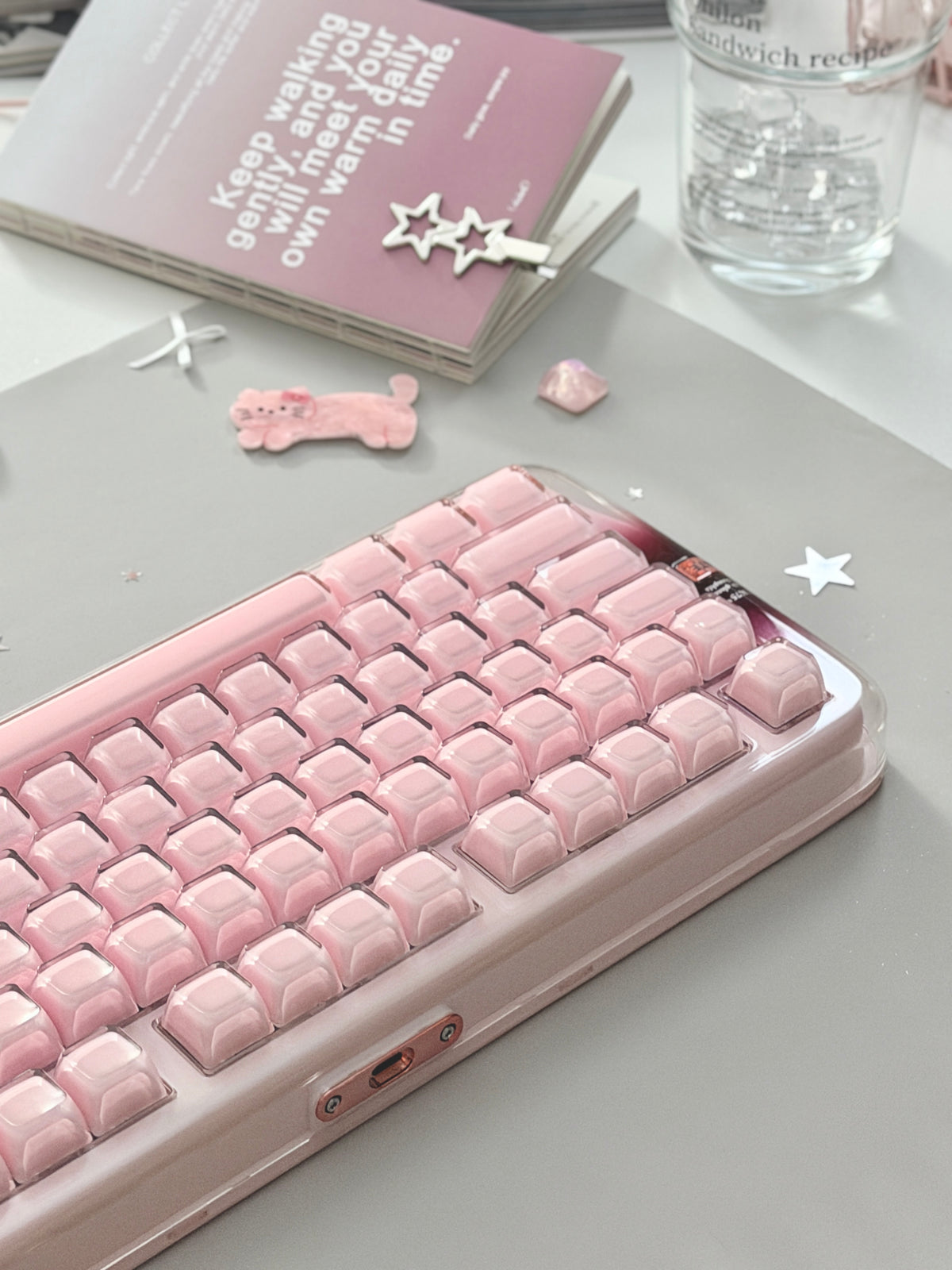 Unboxing Clearance ONLY 1 Instock XVX x CoolKiller CK75 SE Wireless Mechanical Keyboard Pink