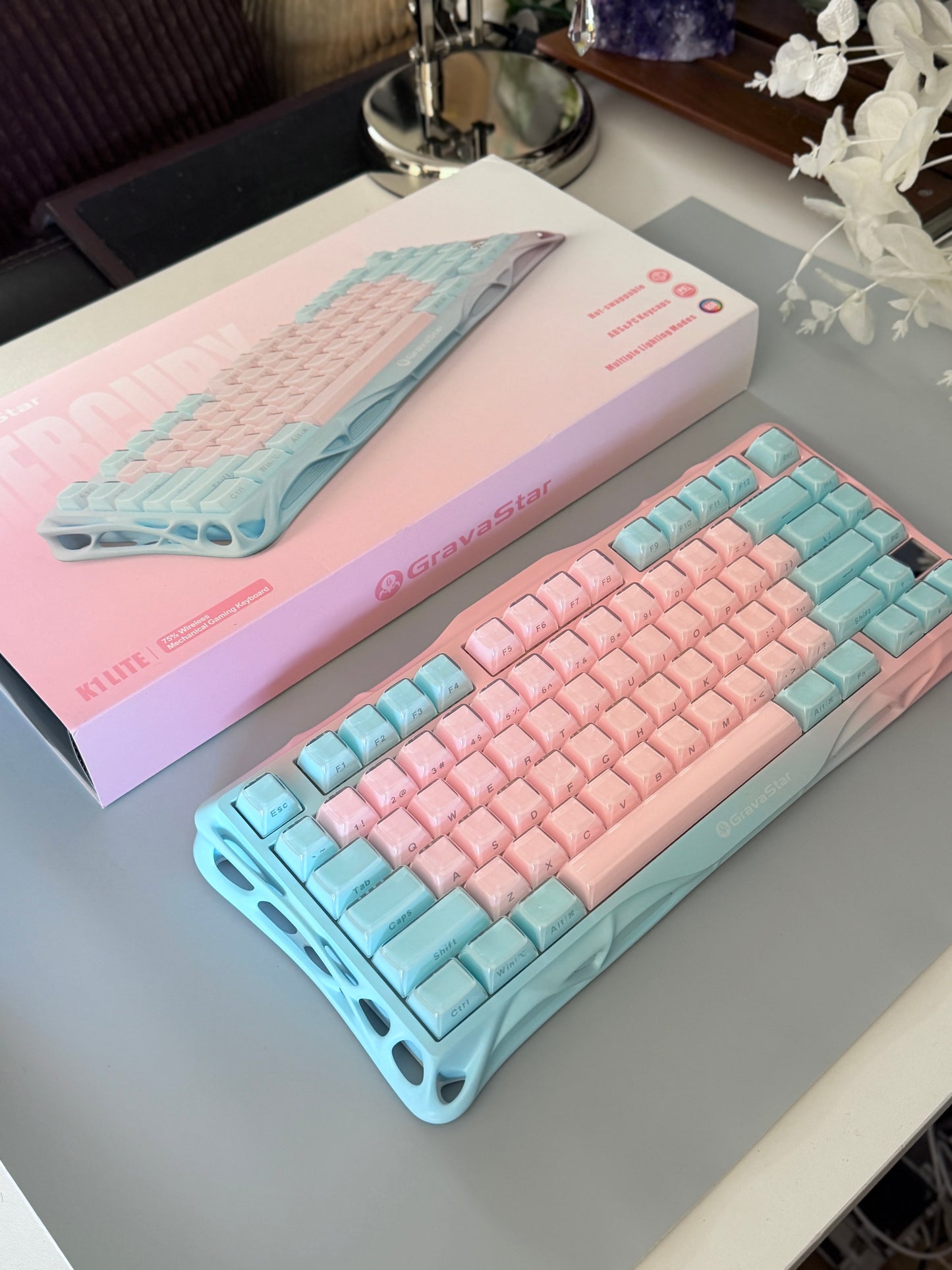 Unboxing Clearance ONLY 1 Instock GravaStar Mercury K1 Lite Special Edition - Lumen Rose