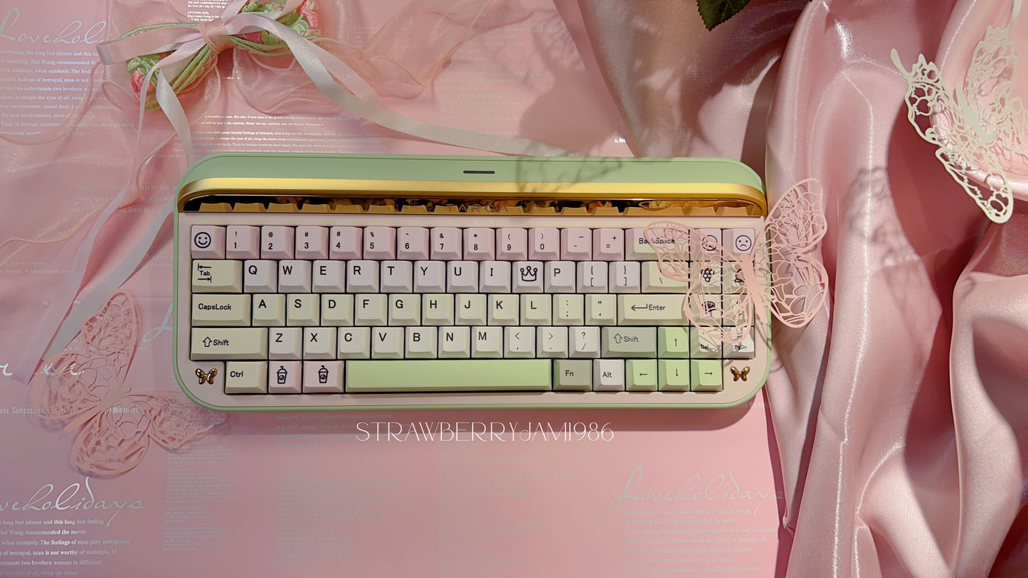 002 Peach Grape Oolong Tea Keycap Cherry Profile 139 Keys