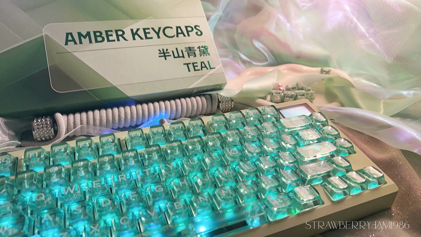 [only 1 Instock] Prebuilt ZOOM75 Green Aluminum Customized Mechanical Keyboard