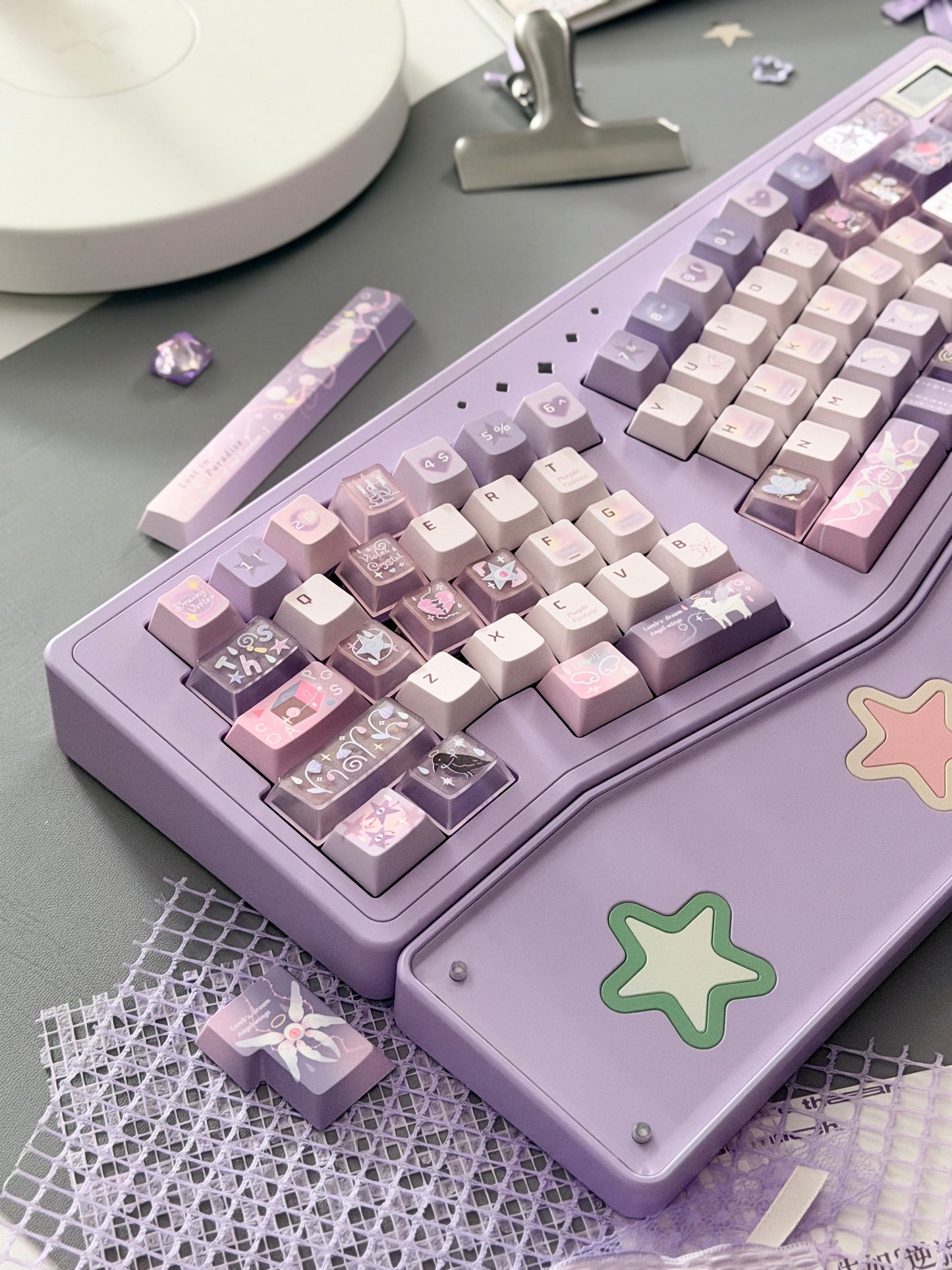 ONLY 1 instock Prebuilt StarAlice Aluminum Customized Mechanical Keyboard With Wrist rest