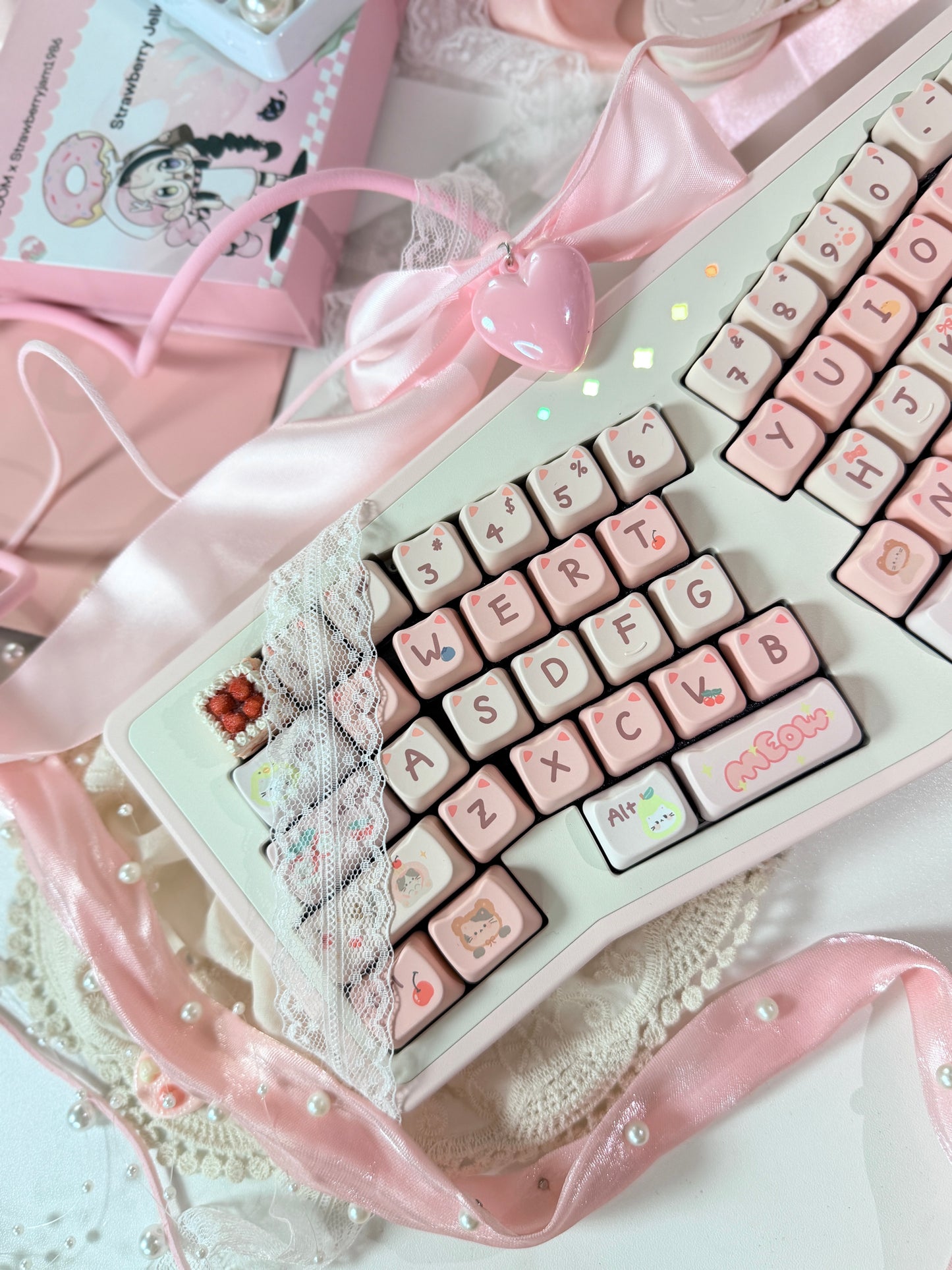 ONLY 1 Instock Prebuilt Aluminum Customized Mechanical Keyboard Staralice Ergonomic Set