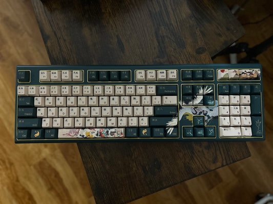 unboxing sample sale ONLY 1 Instock prebuilt tri-mode Varmilo Crane of Lure 108