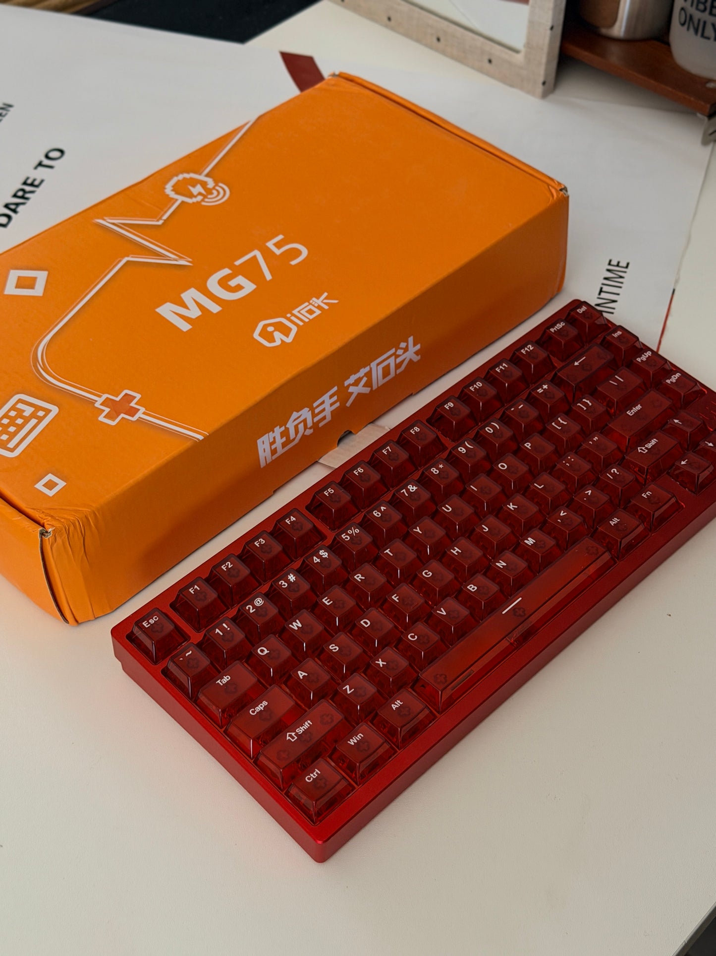 Unboxing Clearance ONLY 1 Instock IROK MG75 V2 HE Anodized Red GAMING Keyboard