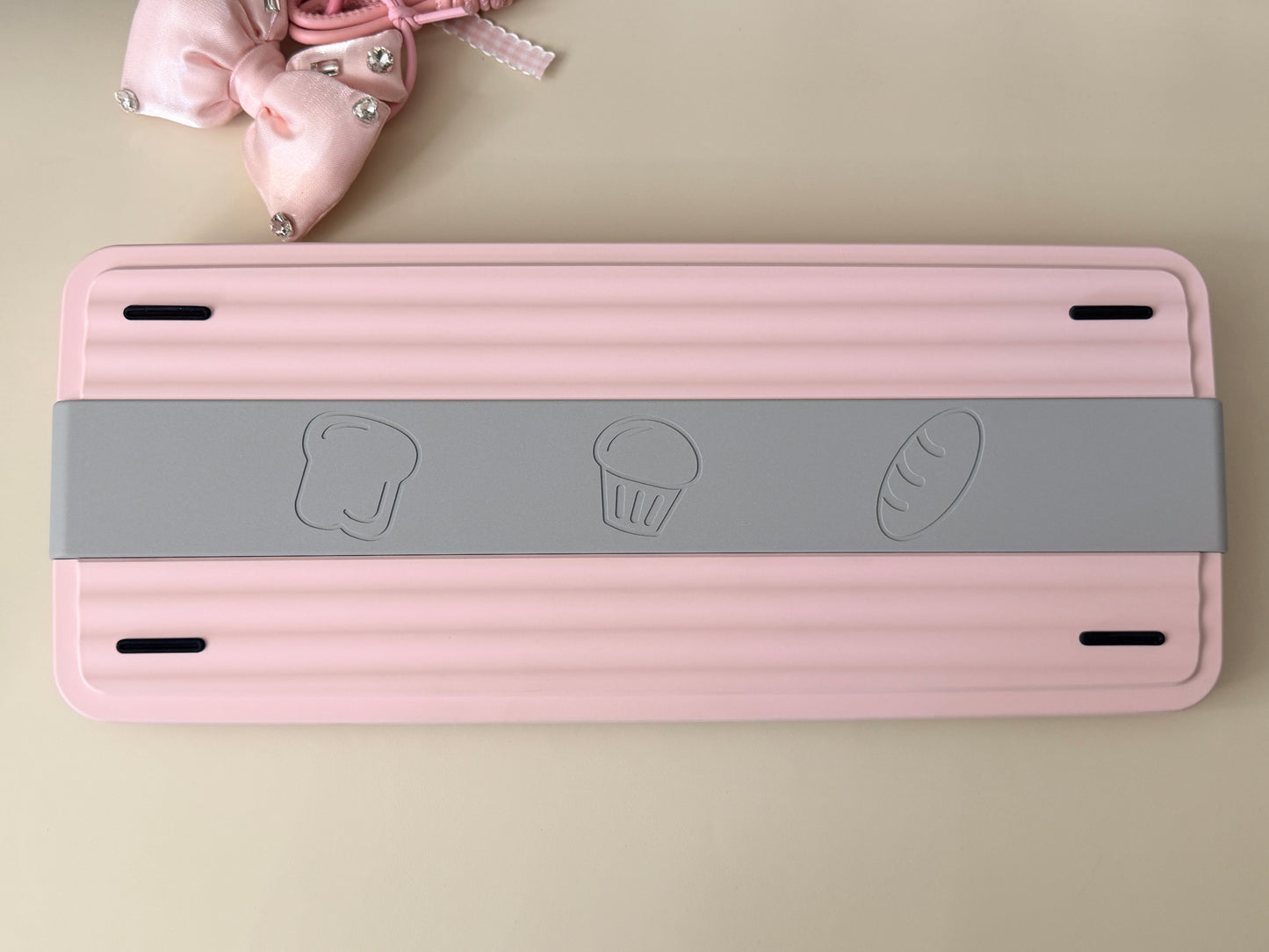 ONLY 1 Instock Prebuilt Aluminum Customized Mechanical Keyboard Bread75 Pale Pink Set