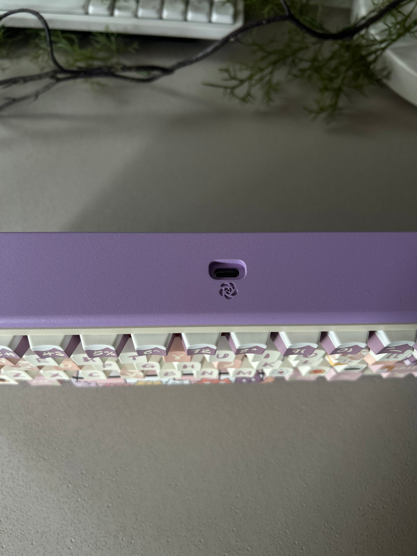 ONLY 1 Instock Prebuilt Aluminum Customized Mechanical Keyboard Rose65 Purple Creamy Thocky Set