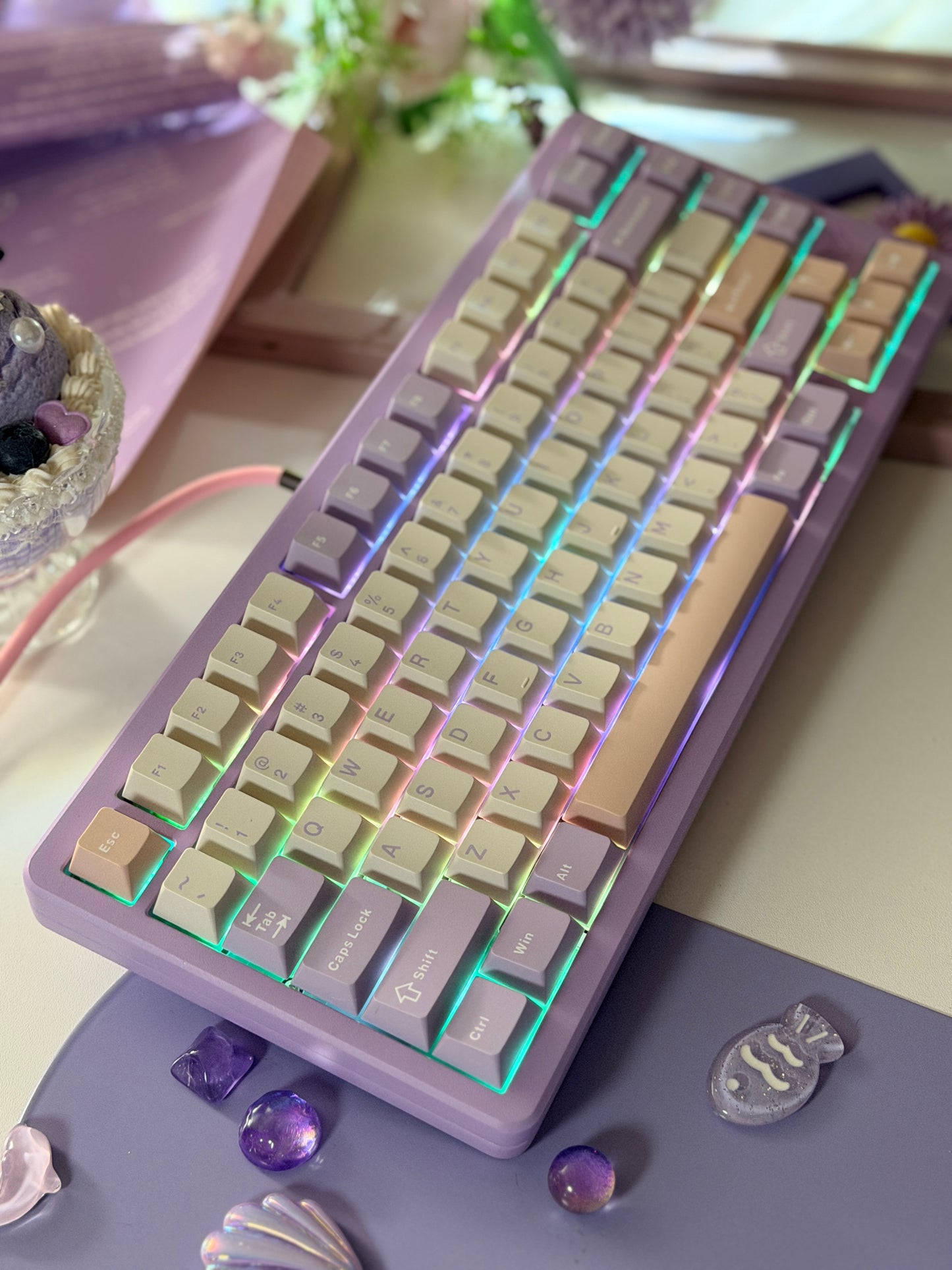 Unboxing Clearance INKY 75 Aluminum RGB Creamy Thocky Purple Wireless Custom Mechanical Keyboard