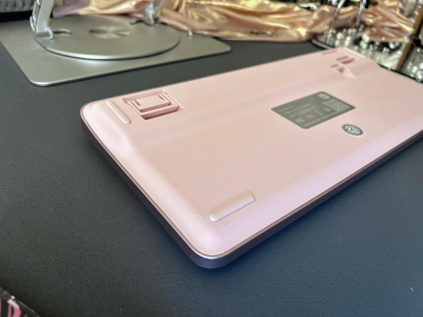 Unboxing Clearance ONLY 1 Instock Kzzi I75 Anodized Pink Low-Profile Wireless Keyboard