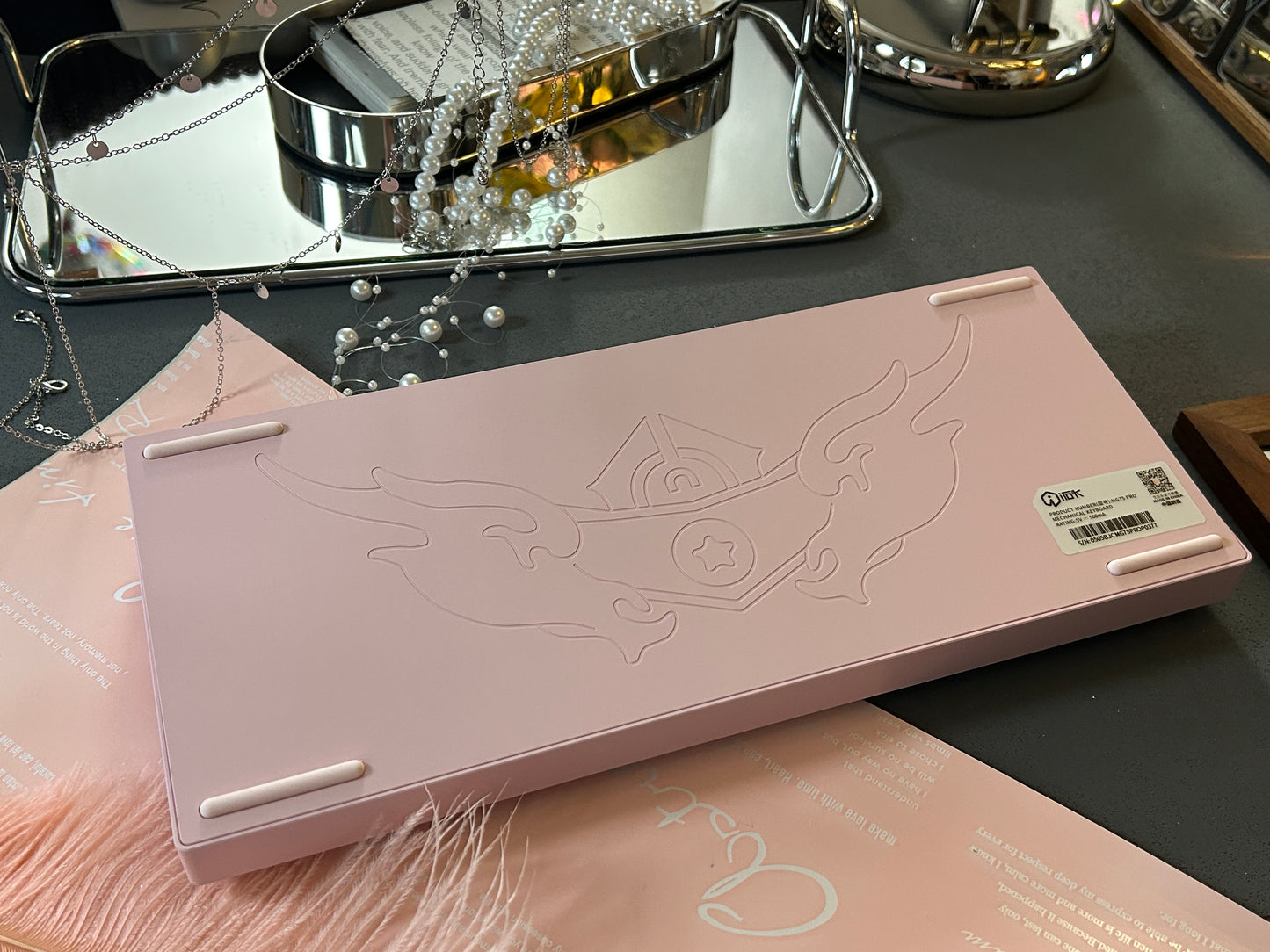 Unboxing Sample For Sales ONLY 1 Instock Pink Irok Mg75 Pro Aluminum Magnetic Mechanical Keyboard Gaming 0.005mm 8k Polling Rate Rapid Trigger Rgb Hotswap Gamer Keyboard