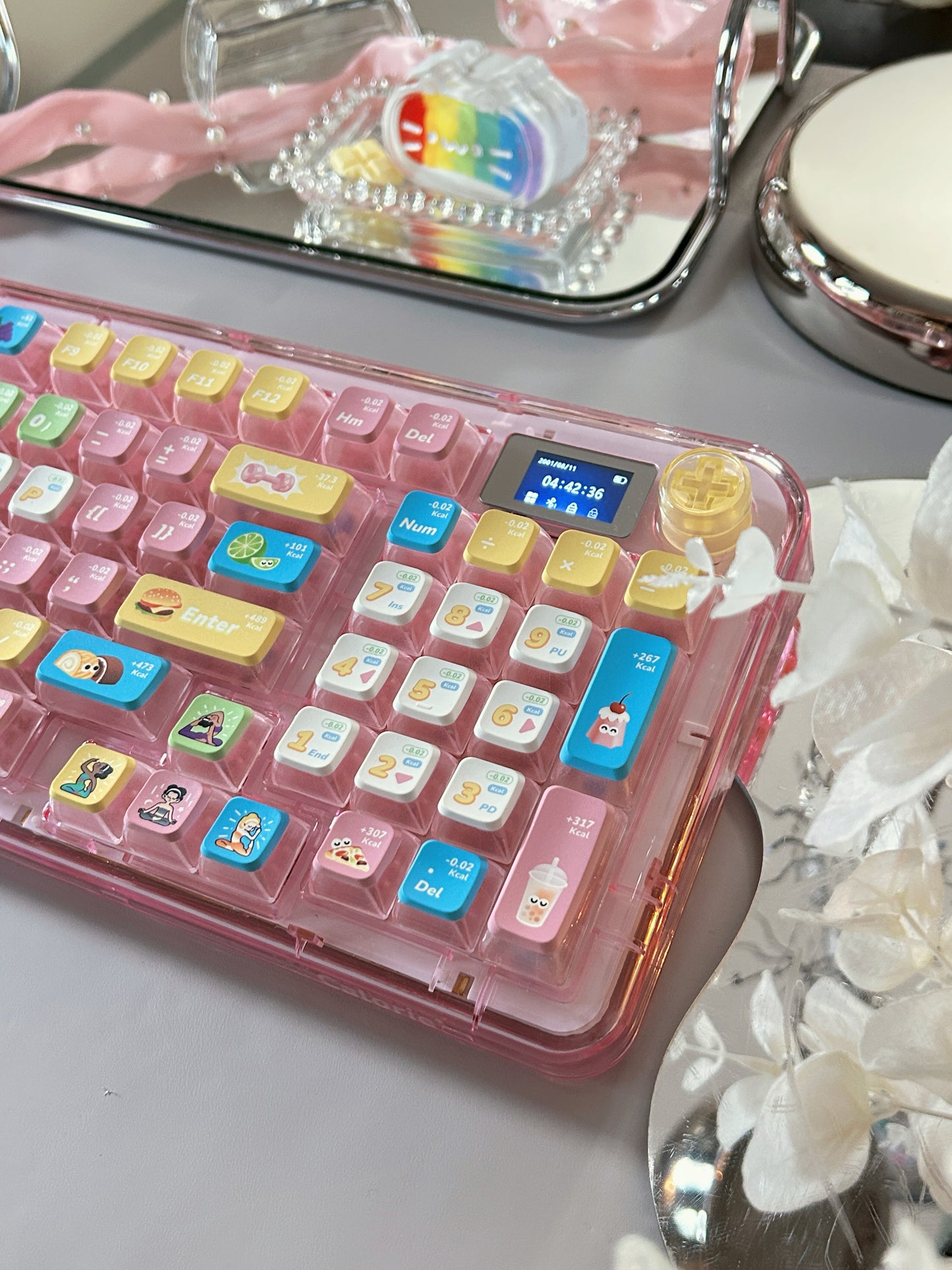 Unboxing Sample For Sales ONLY 1 Instock PIIFOX ER95 Triple-Mode Wireless Mechanical Keyboard With LCD Screen