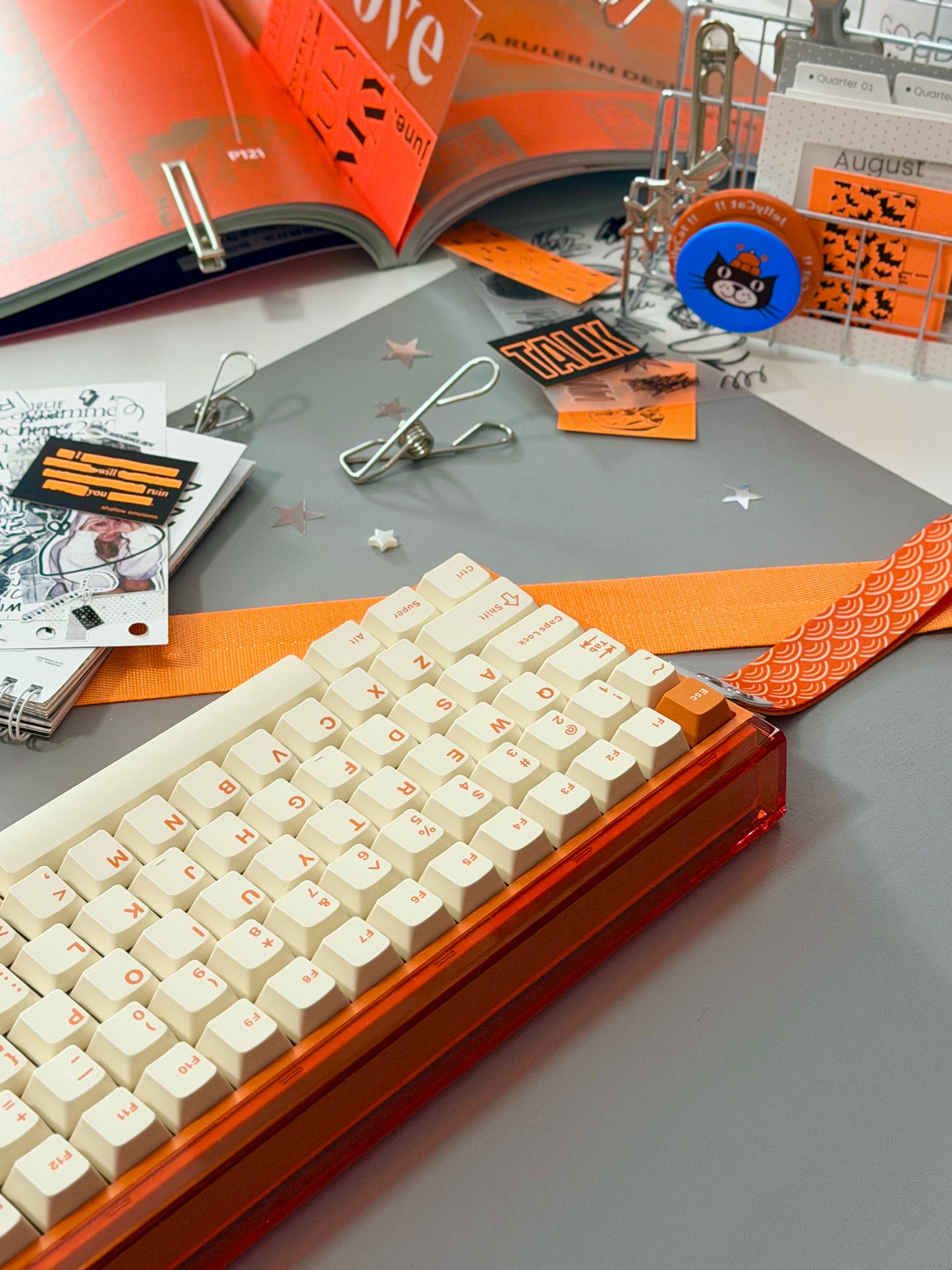 Unboxing Sample For Sales ONLY 1 Instock Orange AULA Hero 75 HE Tri-Mode Magnetic Keyboard