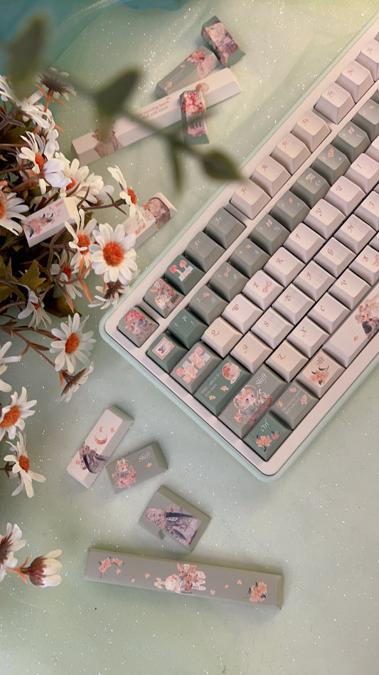 PREORDER Prebuilt Teddy75 Pastel Green Aluminum Customized Mechanical Keyboard