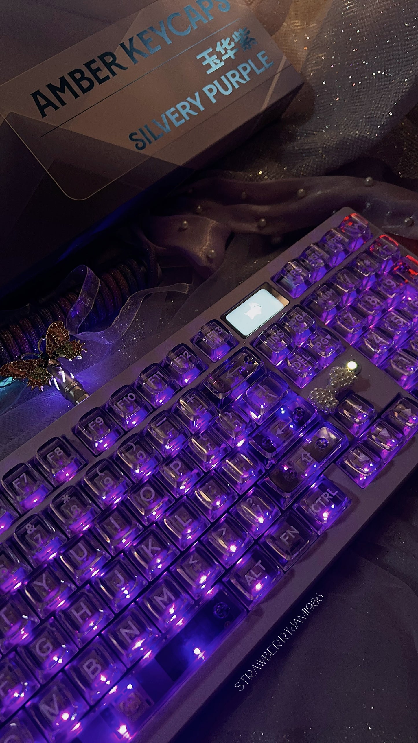 「only 1 Instock」Prebuilt ZOOM98 Purple Aluminum Customized Mechanical Keyboard