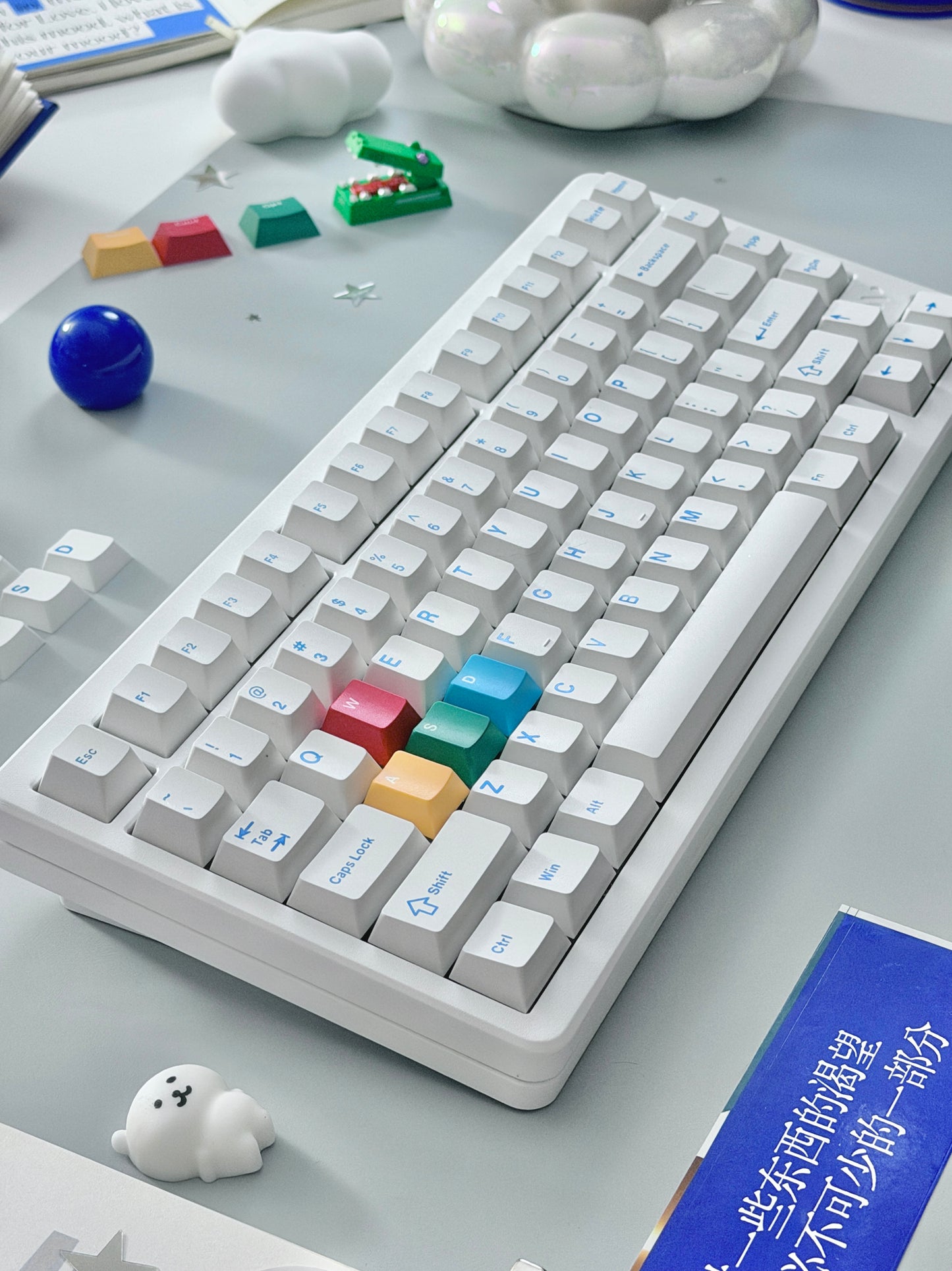 Unboxing Clearance ONLY 1 Instock WOMIER SK75 TMR White WIRELESS ALUMINUM CUSTOM KEYBOARD