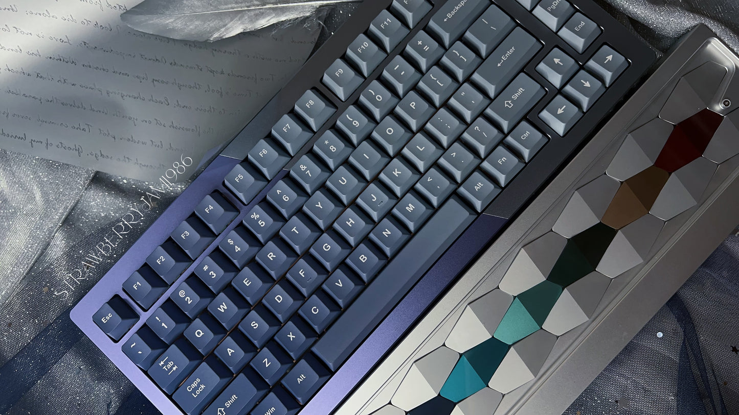 Unboxing For SALEs KiiBOOM LOOP75
Hotswappable Aluminum Gasket Mechanical Keyboard Silver Blue（not including the Wristrest）