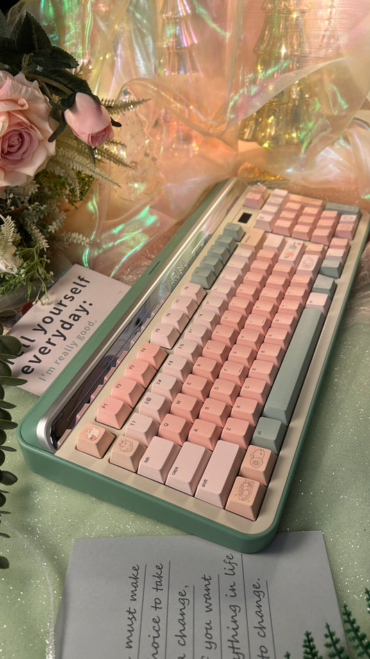 Preorder Prebuilt Targa98 Aluminum Customized Mechanical Keyboard with my sweet dango Keycap