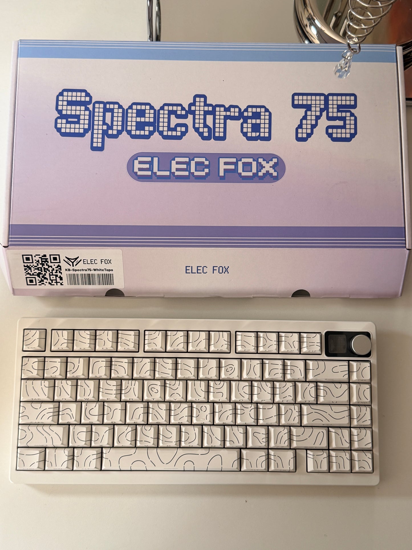 Unboxing ONLY 1 Instock ELECFOX SPECTRA75 Mechanical Gaming Keyboard Wireless RGB Backlight Dot Matrix Display