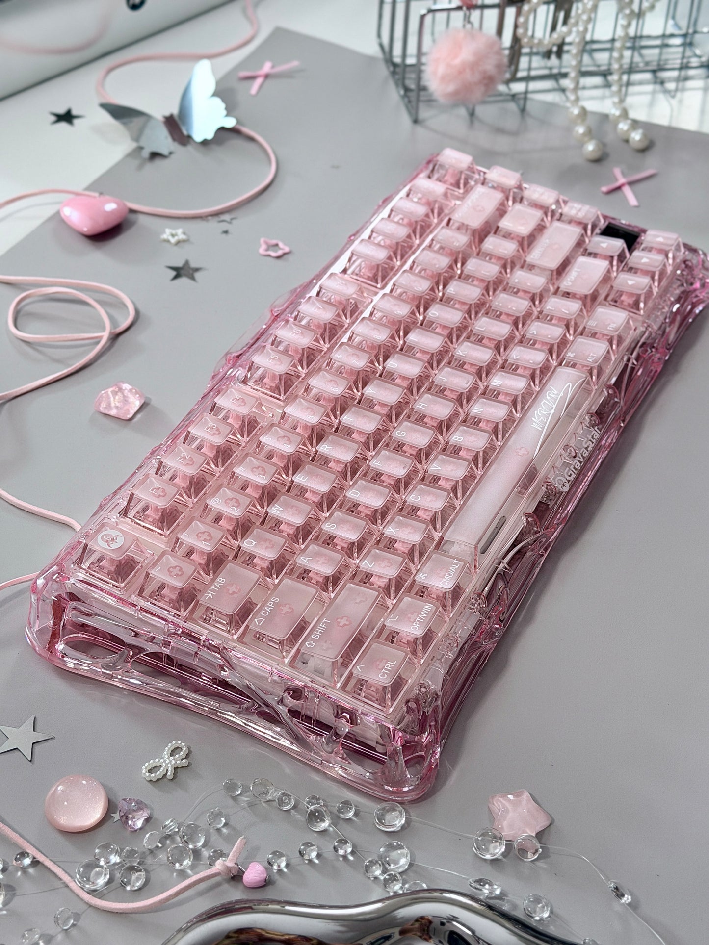 ONLY 1 Unboxing For Clearance Mercury K1 Lite - Crystal RoseMechanical Keyboard