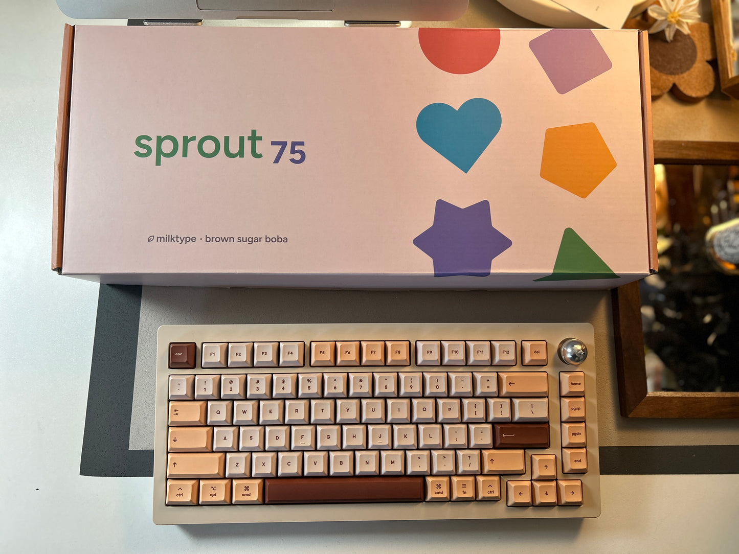 Sample For Sale ONLY 1 Instock Sprout 75 — The Bubble Tea Mechanical Keyboard