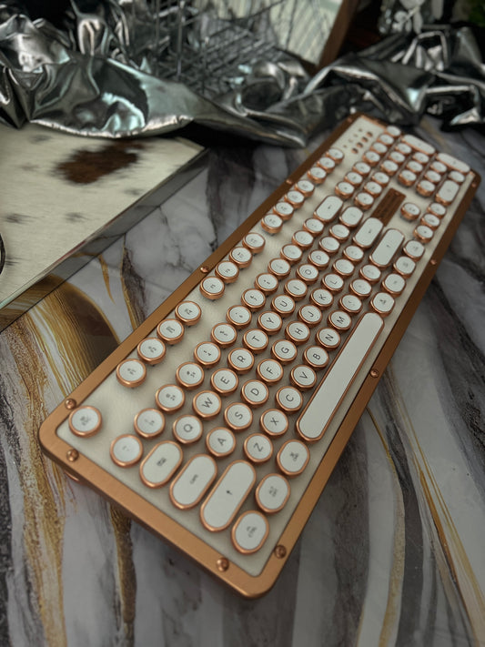 Unboxing For SALEs Azio Retro Classic USB (Posh) - USB Wired Leather Vintage Backlit Mechanical Keyboard for PC/Mac (MK-RETRO-L-02-US)