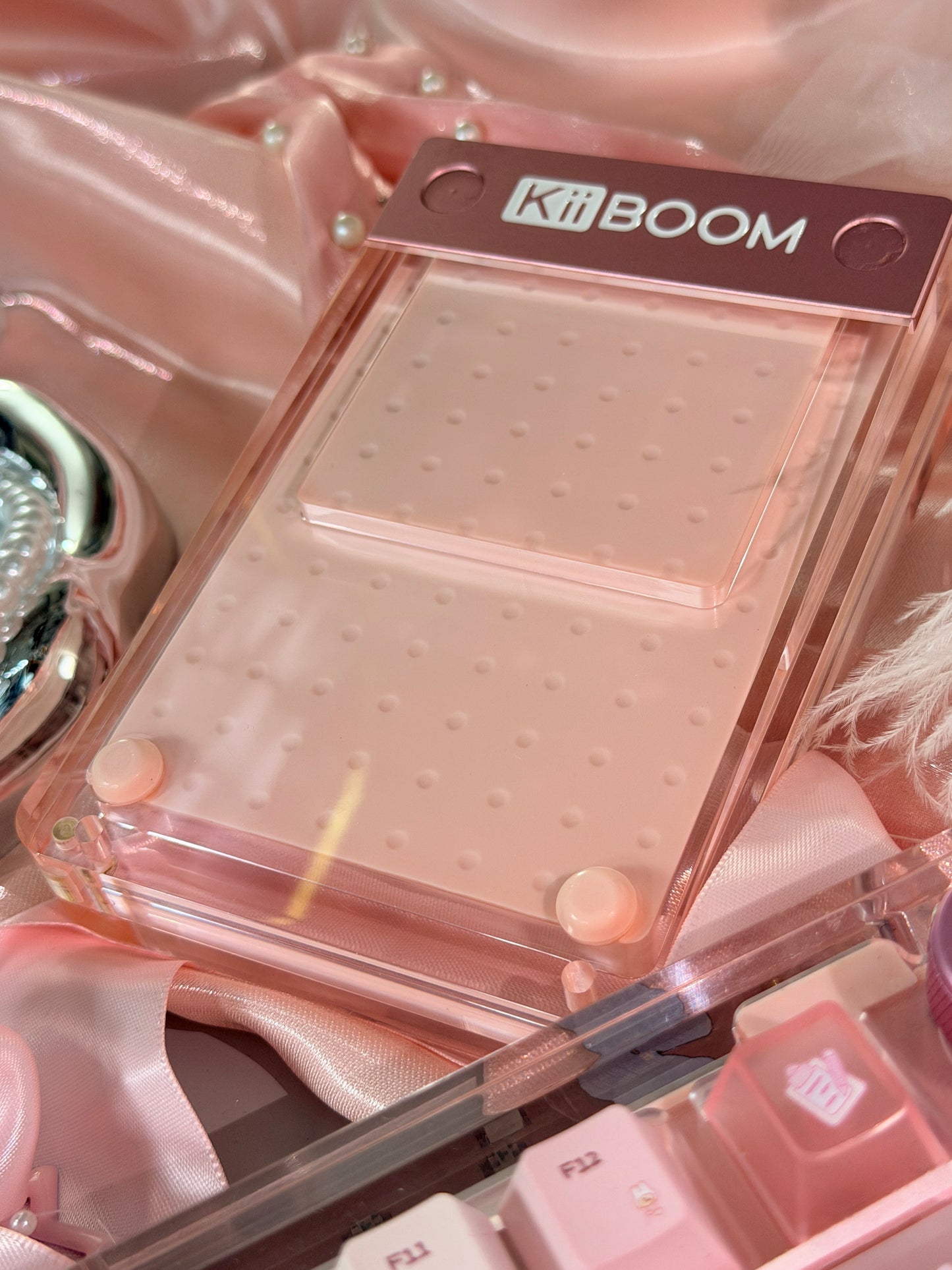 Unboxing Sample For Sales ONLY 1 Instock Pink KiiBOOM Phantom81V2 Mechanical Custom Keyboard ➕ Number PAD（including artisan keys）