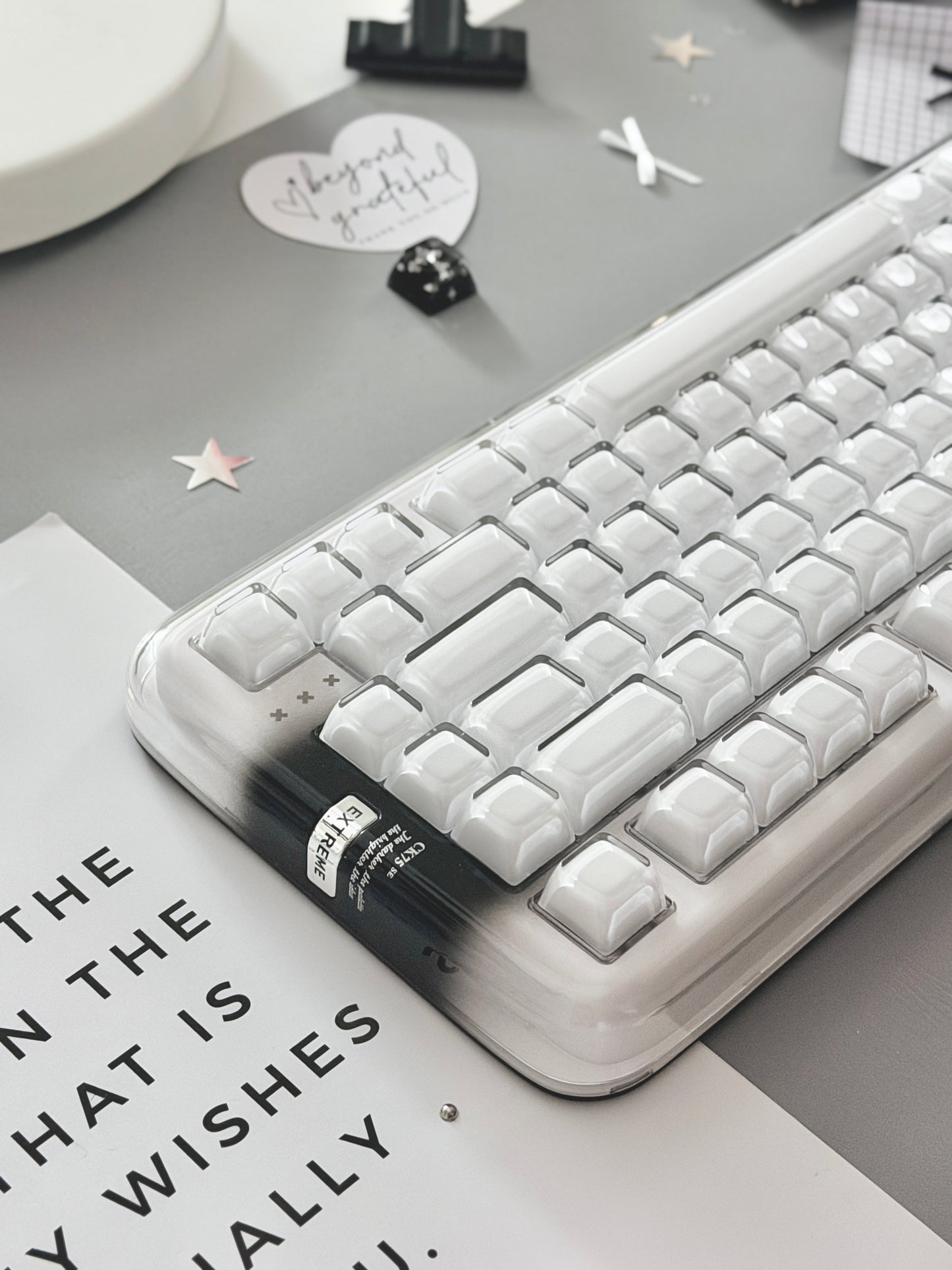 Unboxing Clearance ONLY 1 Instock XVX x CoolKiller CK75 SE Wireless Mechanical Keyboard Smokey White