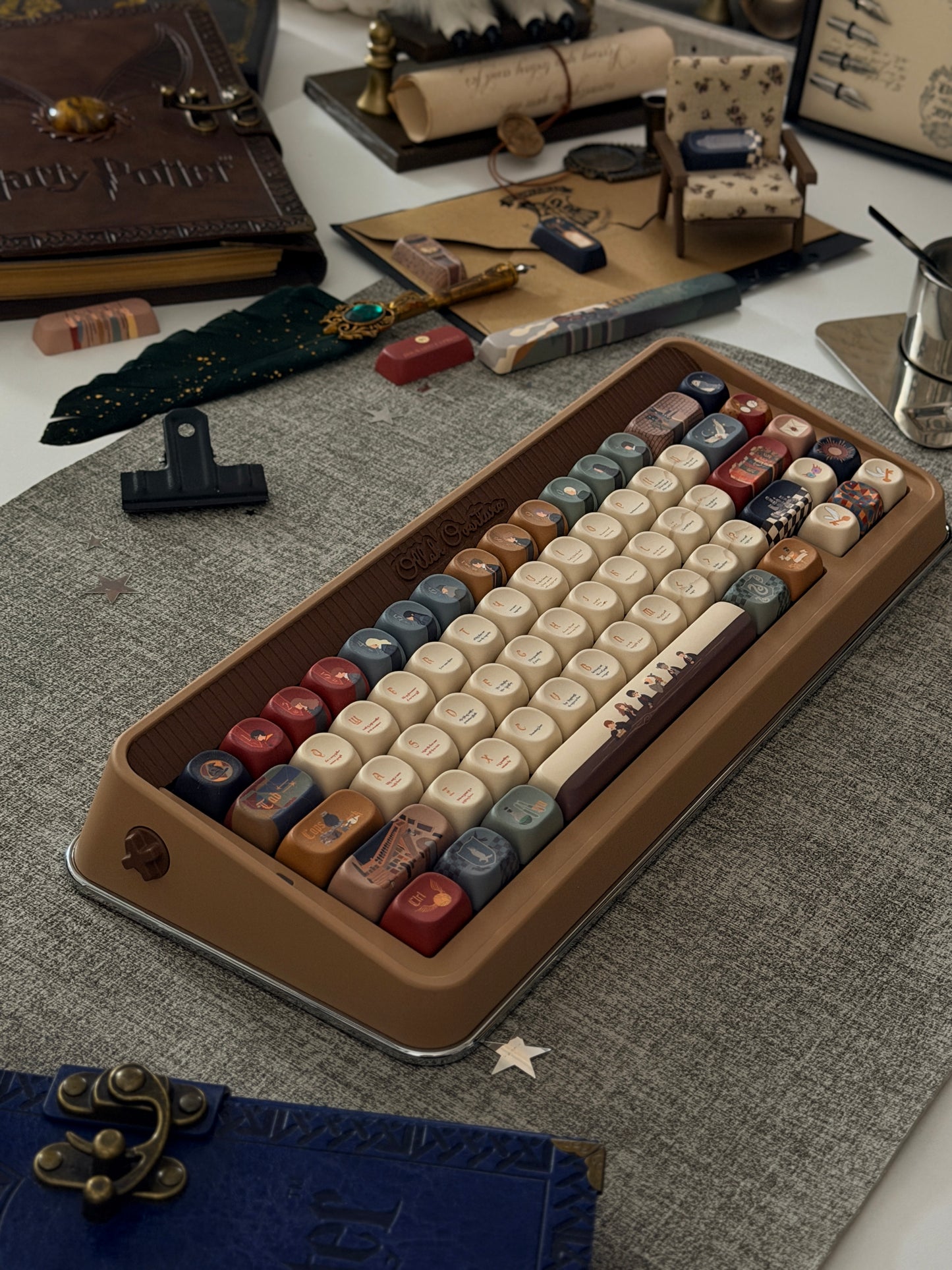 ONLY 1 Instock Olleh65 Prebuilt Aluminum Custom Mechanical Keyboard Brown Set