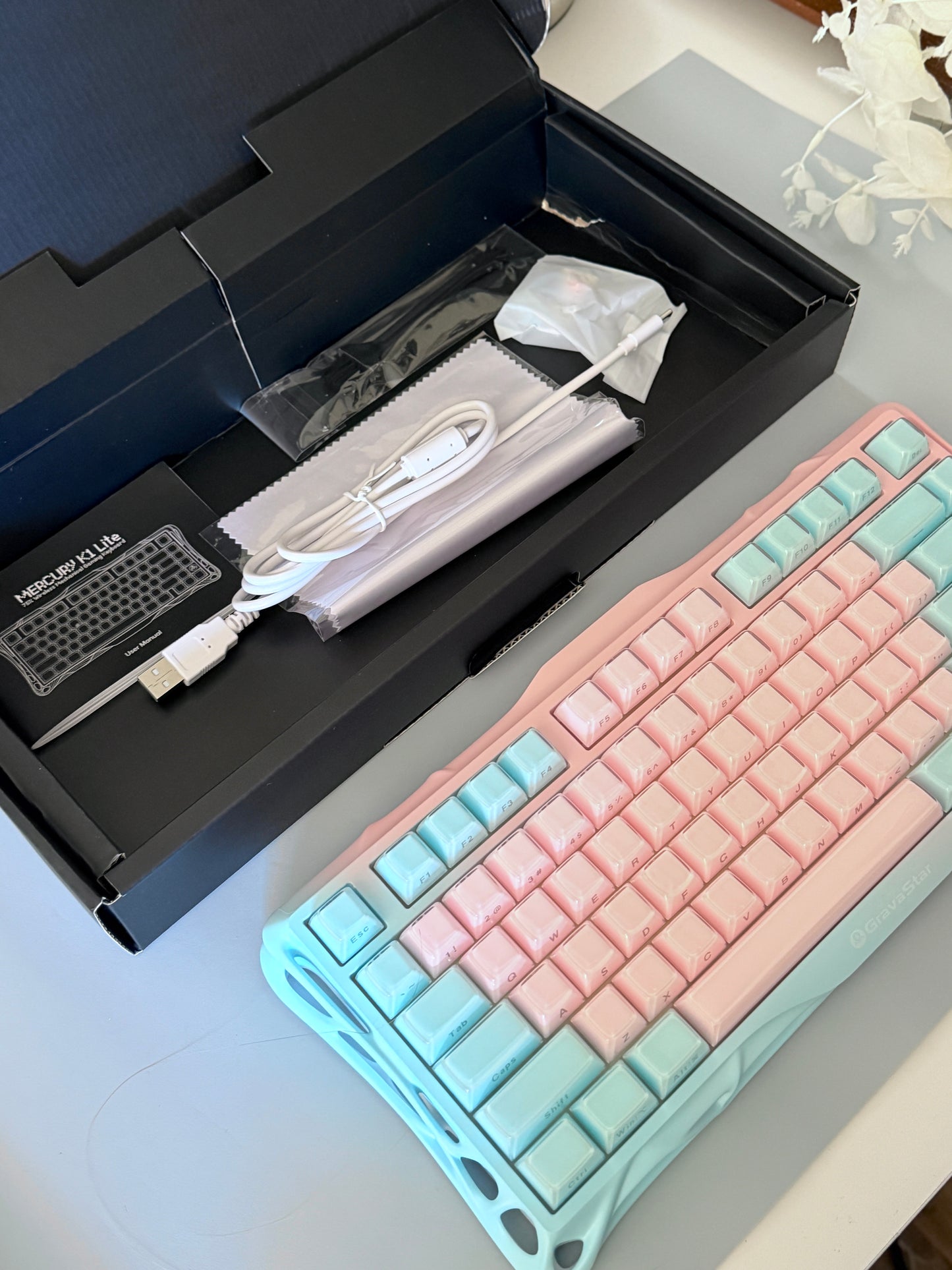 Unboxing Clearance ONLY 1 Instock GravaStar Mercury K1 Lite Special Edition - Lumen Rose