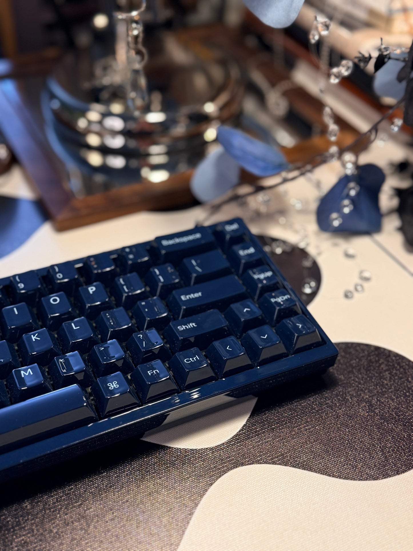 Unboxing Sample For Sales ONLY 1 Instock Keychron Q16 HE 8K Dark Navy Wired Fully Ceramic Keyboard Magnetic Switch For Gaming