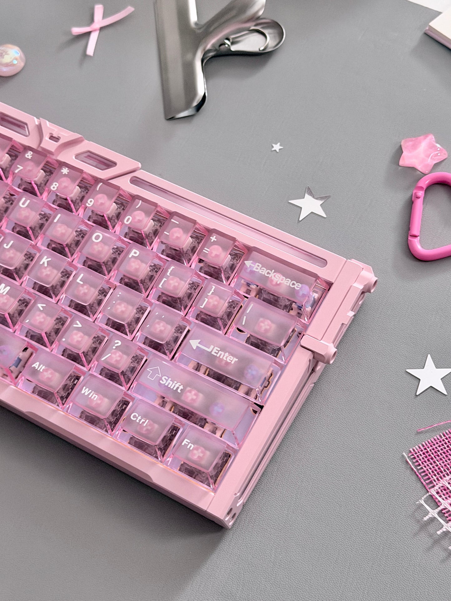 Unboxing Clearance ONLY 1 Instock BGX60 Pink Aluminum Magnetic Switch Gaming Keyboard