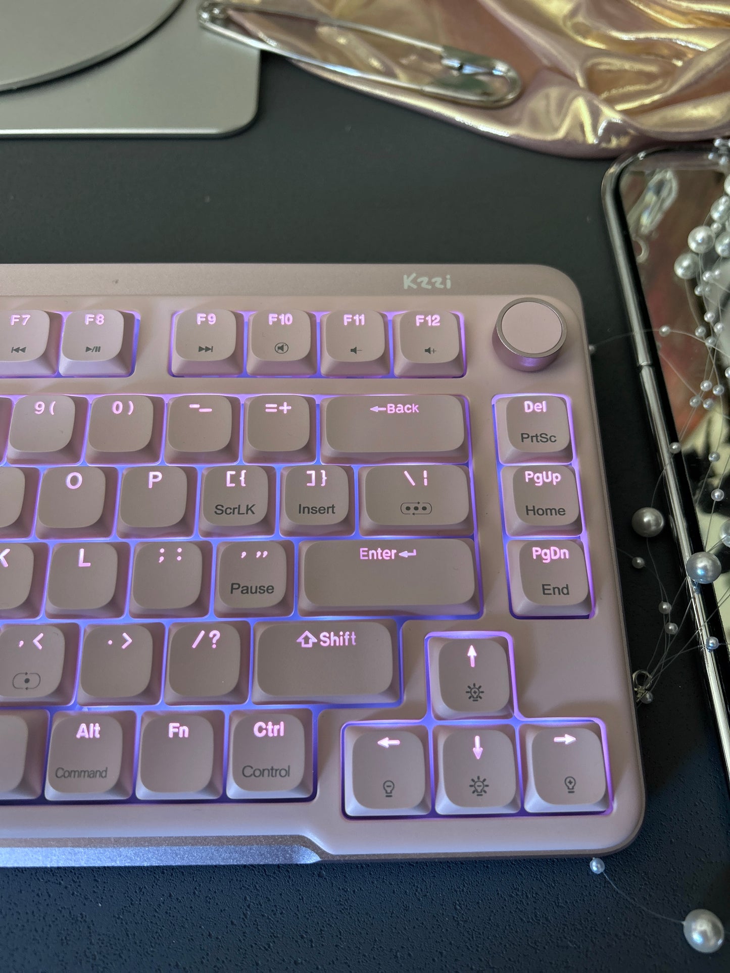 Unboxing Clearance ONLY 1 Instock Kzzi I75 Anodized Pink Low-Profile Wireless Keyboard