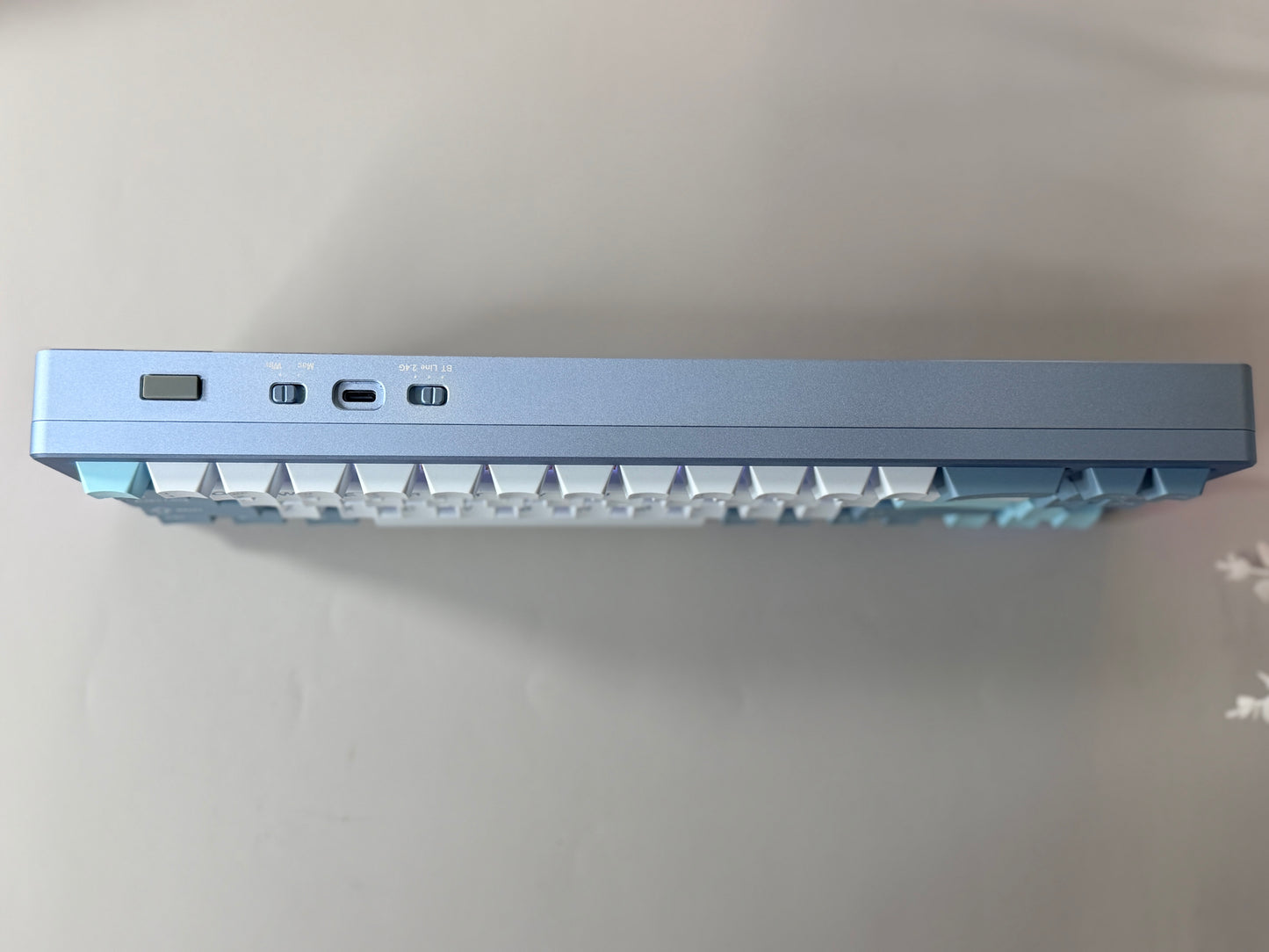 Unboxing For SALEs Womier SK71 Gaming Keyboard Aluminum Wireless Mechanical Creamy Keyboard Silver Blue