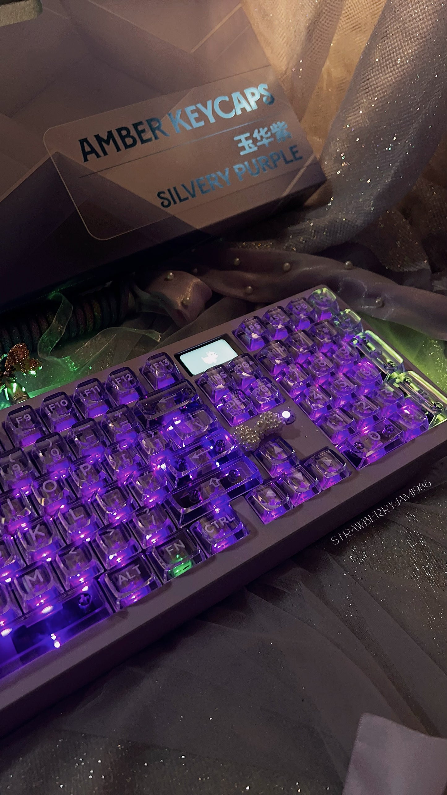 「only 1 Instock」Prebuilt ZOOM98 Purple Aluminum Customized Mechanical Keyboard