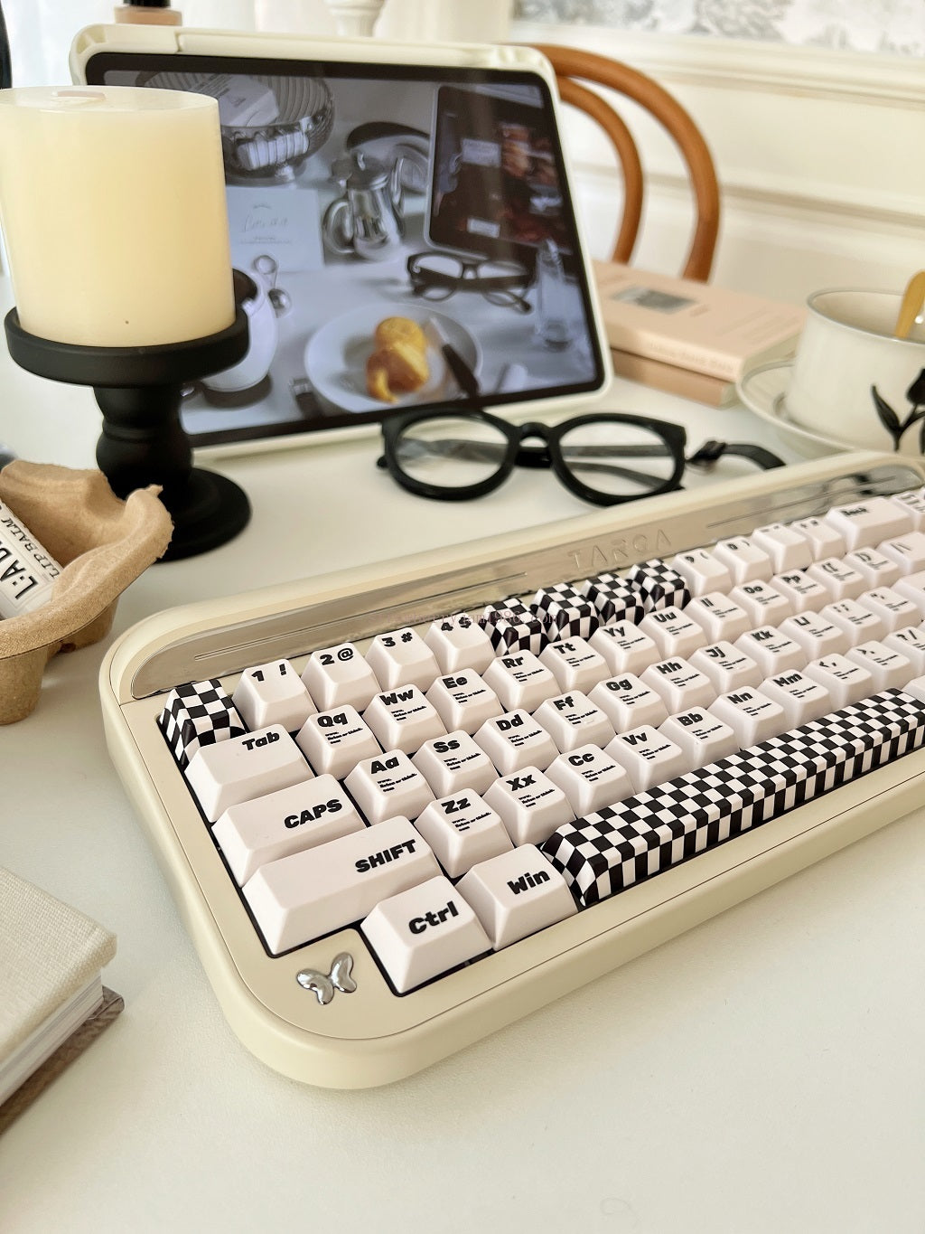 020 Black and White Pseudo Proposition Checkerboard Cherry Profile Keycaps Customized Designer Keycaps