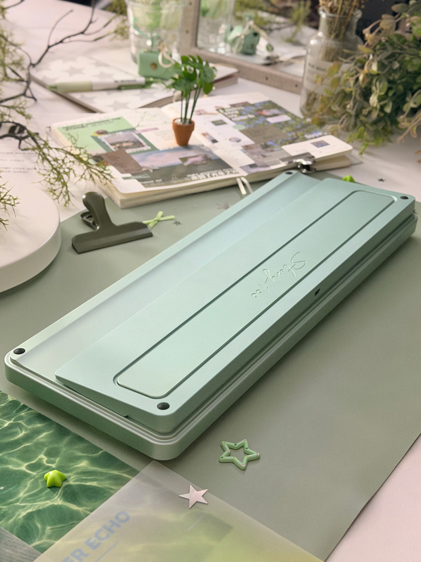 ONLY 1 Instock Prebuilt Aluminum Custom Mechanical Keyboard Story100 Anodized Green Wireless Set