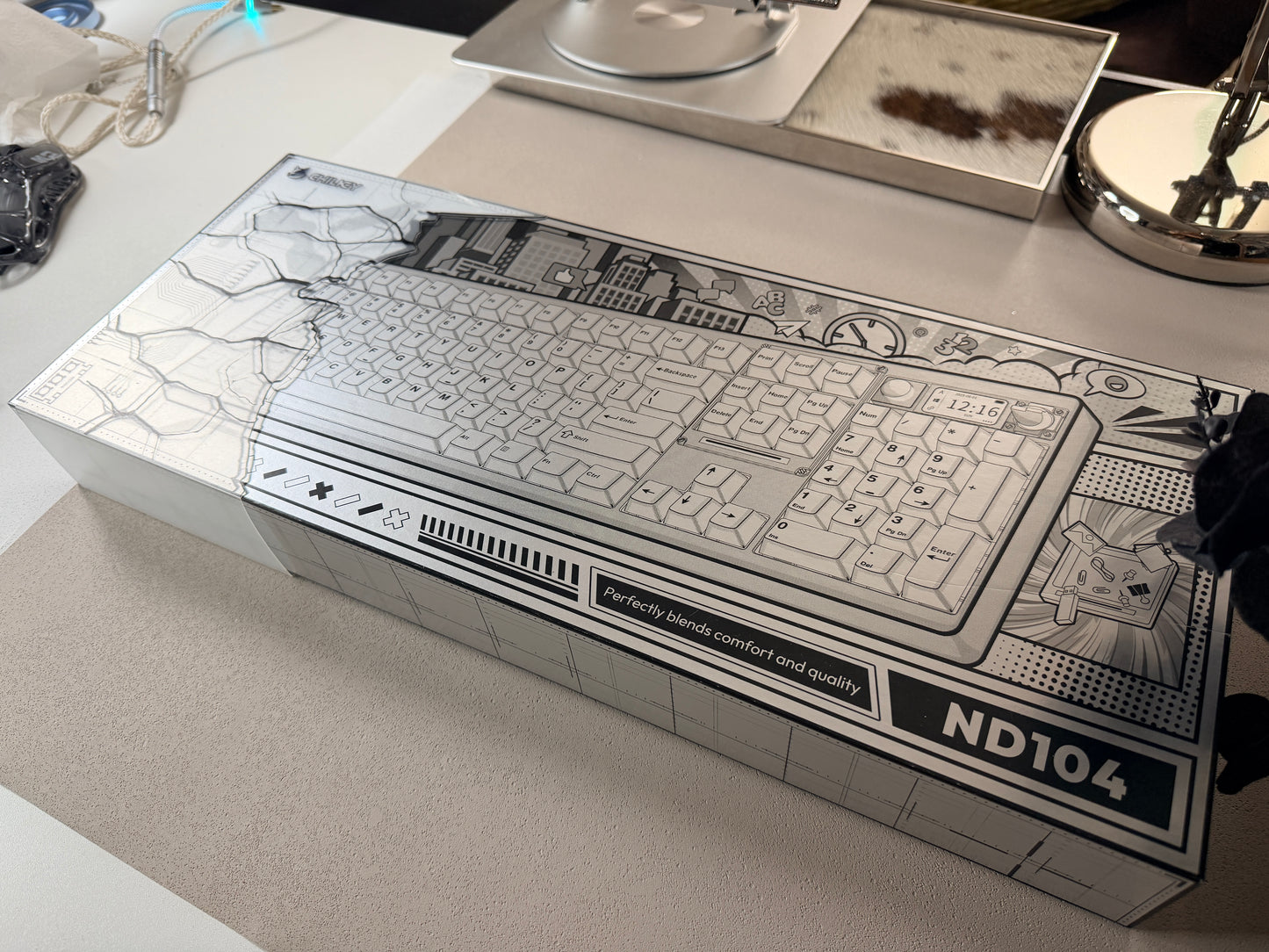 Unboxing Sample For Sale ONLY 1 Instock Wireless Mechanical Keyboard Chilkey ND104 Gaming Keyboard