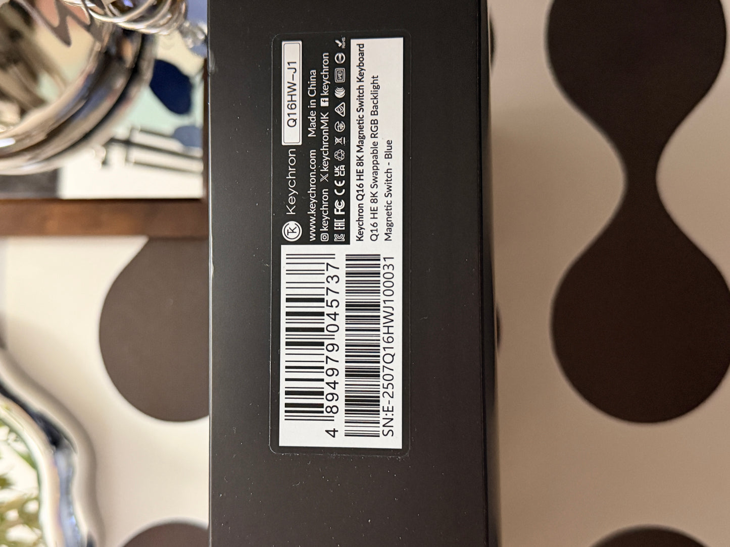 Unboxing Sample For Sales ONLY 1 Instock Keychron Q16 HE 8K Dark Navy Wired Fully Ceramic Keyboard Magnetic Switch For Gaming