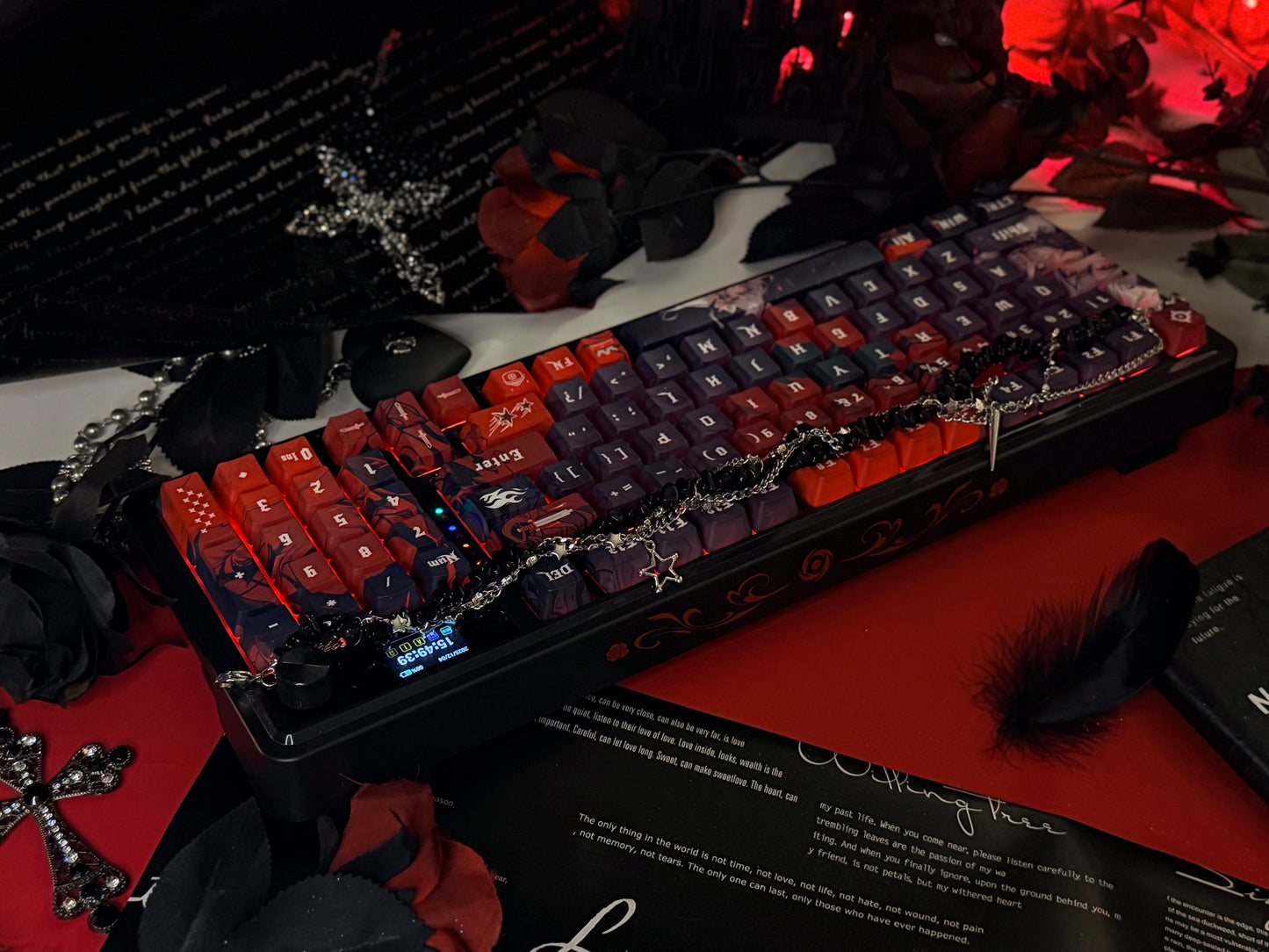 Unboxing For Sales ARTEMIS K719 PRO Anime RGB Gaming Mechanical Keyboard(not including shooting decoration)