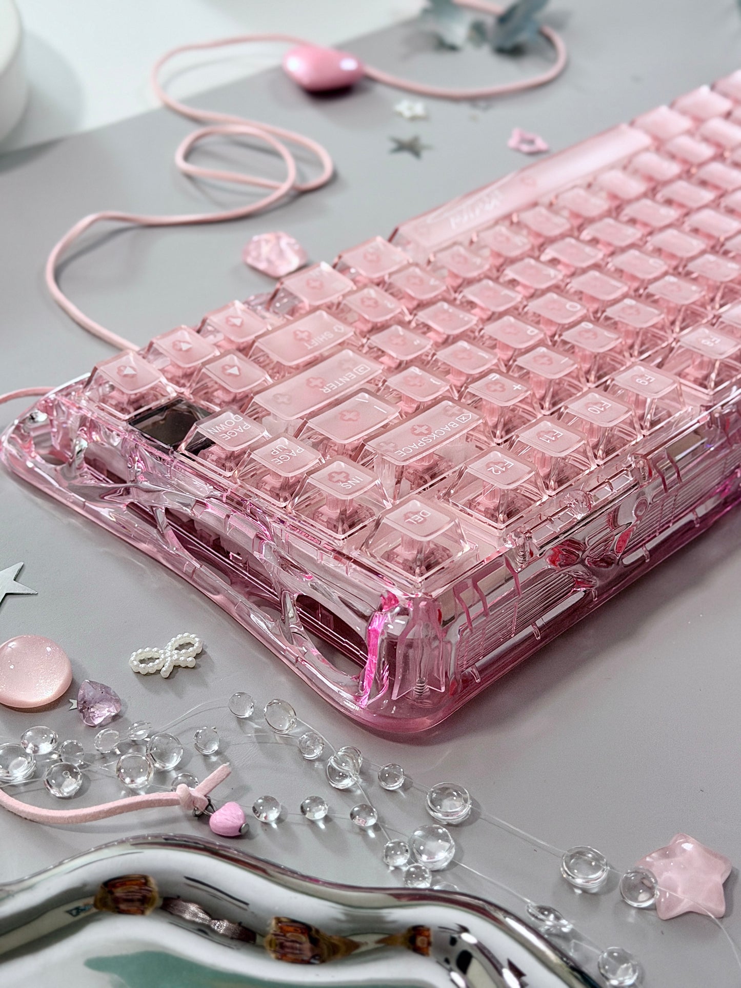 ONLY 1 Unboxing For Clearance Mercury K1 Lite - Crystal RoseMechanical Keyboard