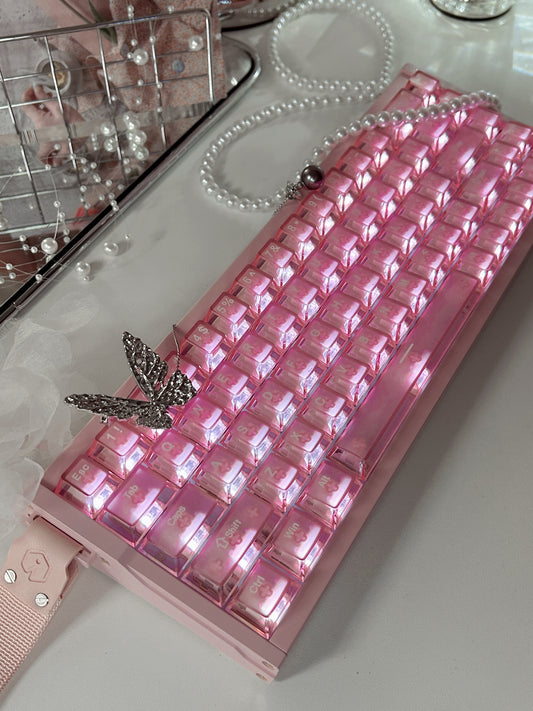 Unboxing Sample For Sales ONLY 1 Instock Peach Pink MG68 Plus Magnetic Switch Mechanical Keyboard