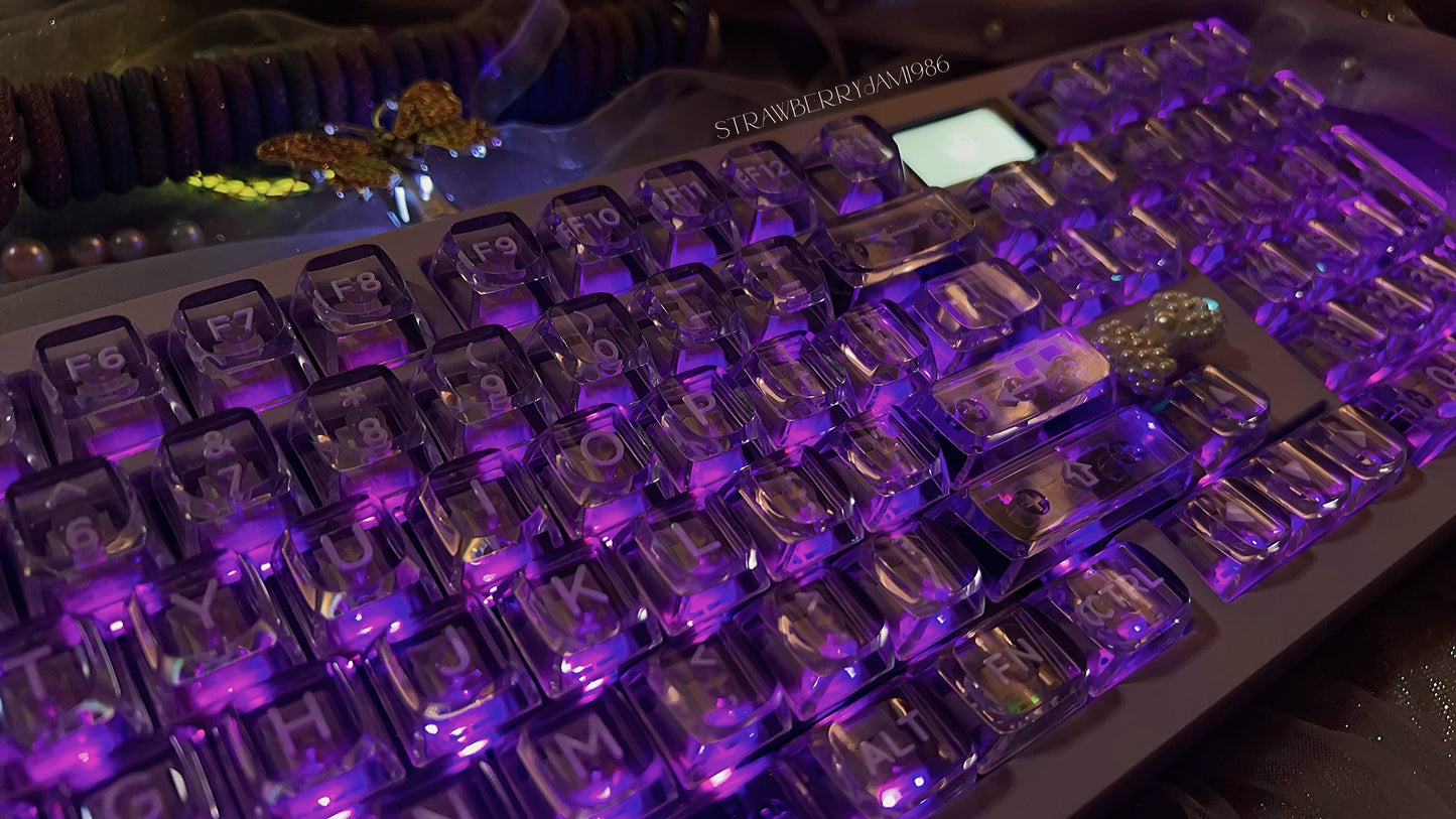 「only 1 Instock」Prebuilt ZOOM98 Purple Aluminum Customized Mechanical Keyboard