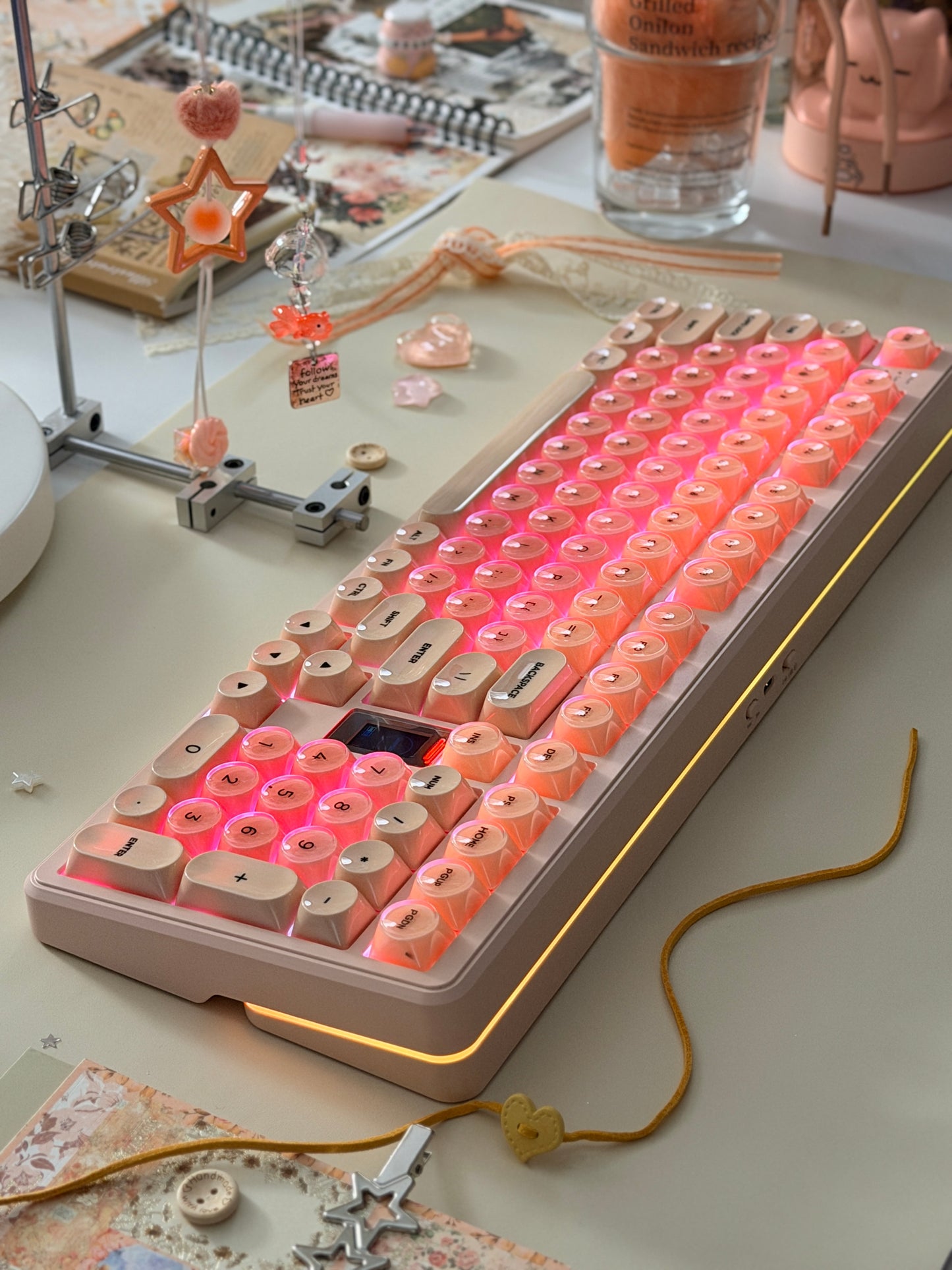 Unboxing Clearance ONLY 1 Instock WOMIER WK98 98% MULTIMEDIA SCREEN MECHANICAL GAMING KEYBOARD