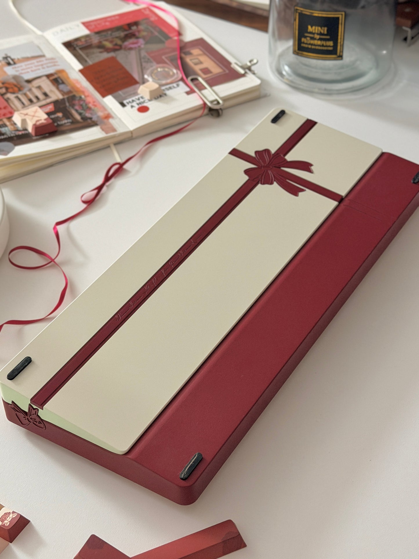 ONLY 1 Instock Red Velvet Gift80 Prebuilt Aluminum Custom Mechanical Keyboard
